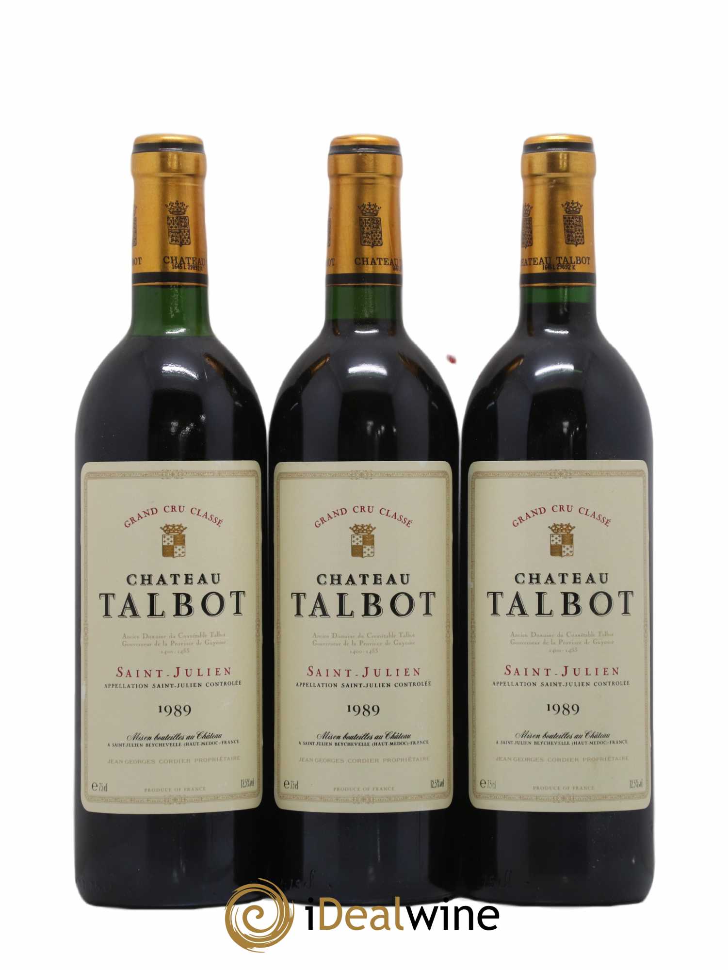 Château Talbot 4ème Grand Cru Classé 1989 - Lot de 12 bouteilles - 2