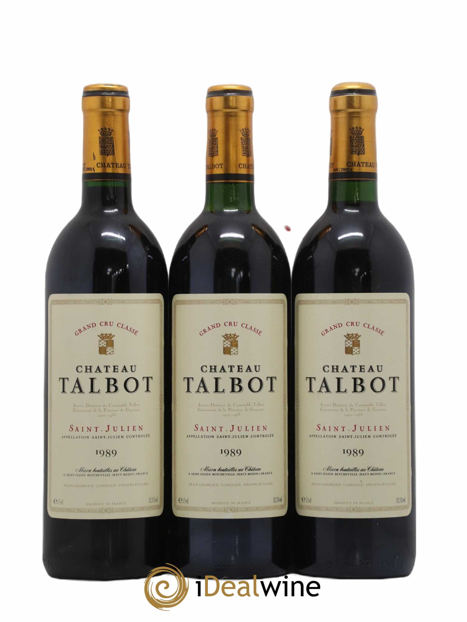 Château Talbot 4ème Grand Cru Classé 1989 - Lot de 12 bouteilles - 3