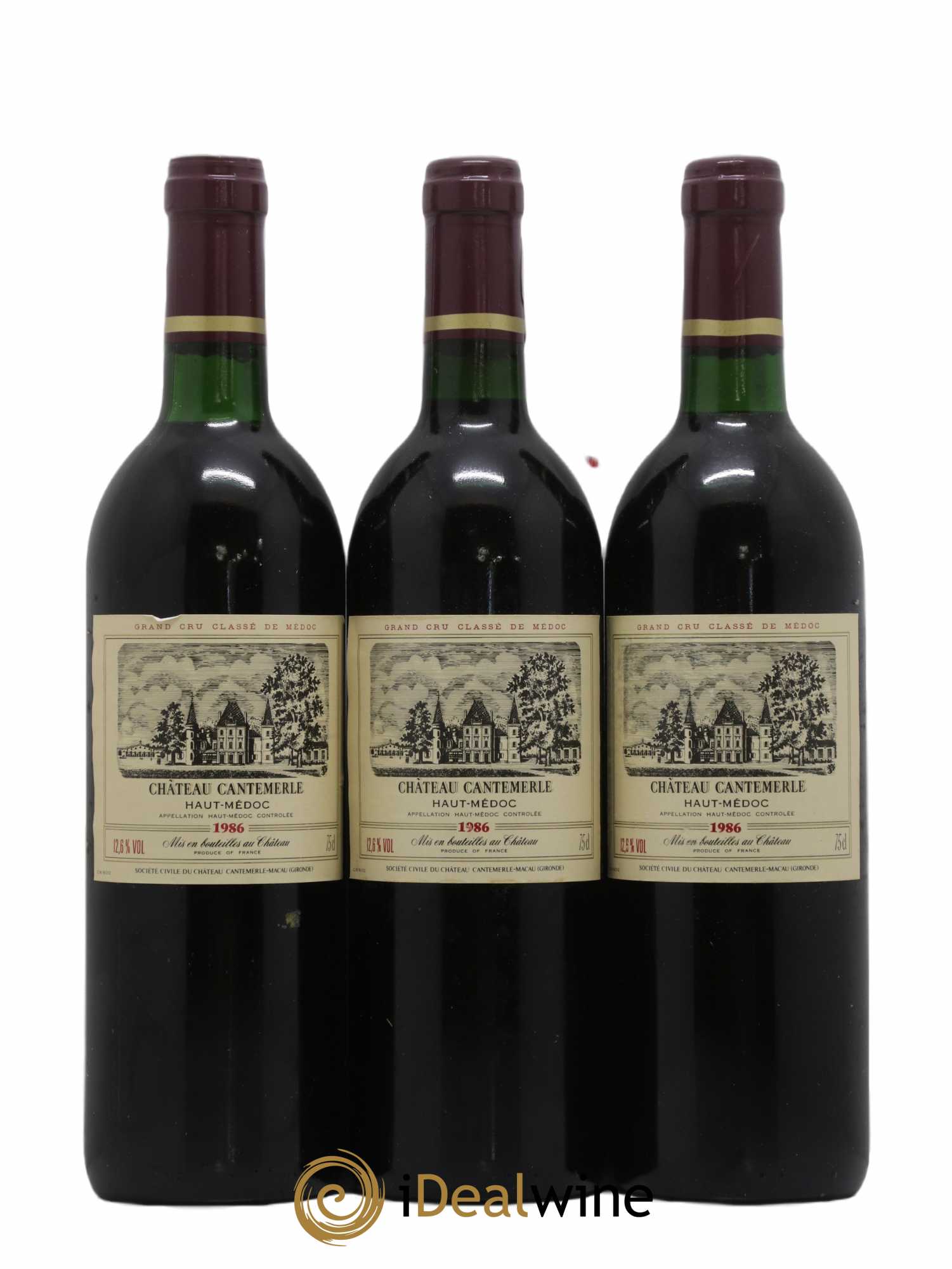 Château Cantemerle 5ème Grand Cru Classé 1986 - Lot de 12 bouteilles - 3