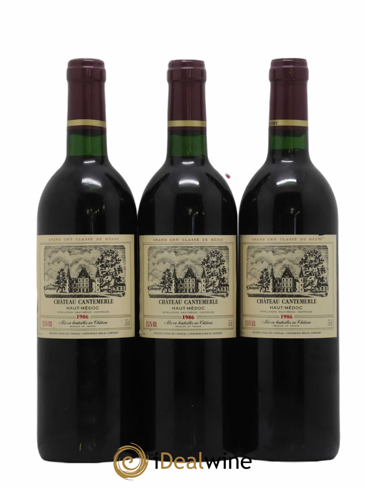 Château Cantemerle 5ème Grand Cru Classé 1986 - Lot de 12 bouteilles - 4
