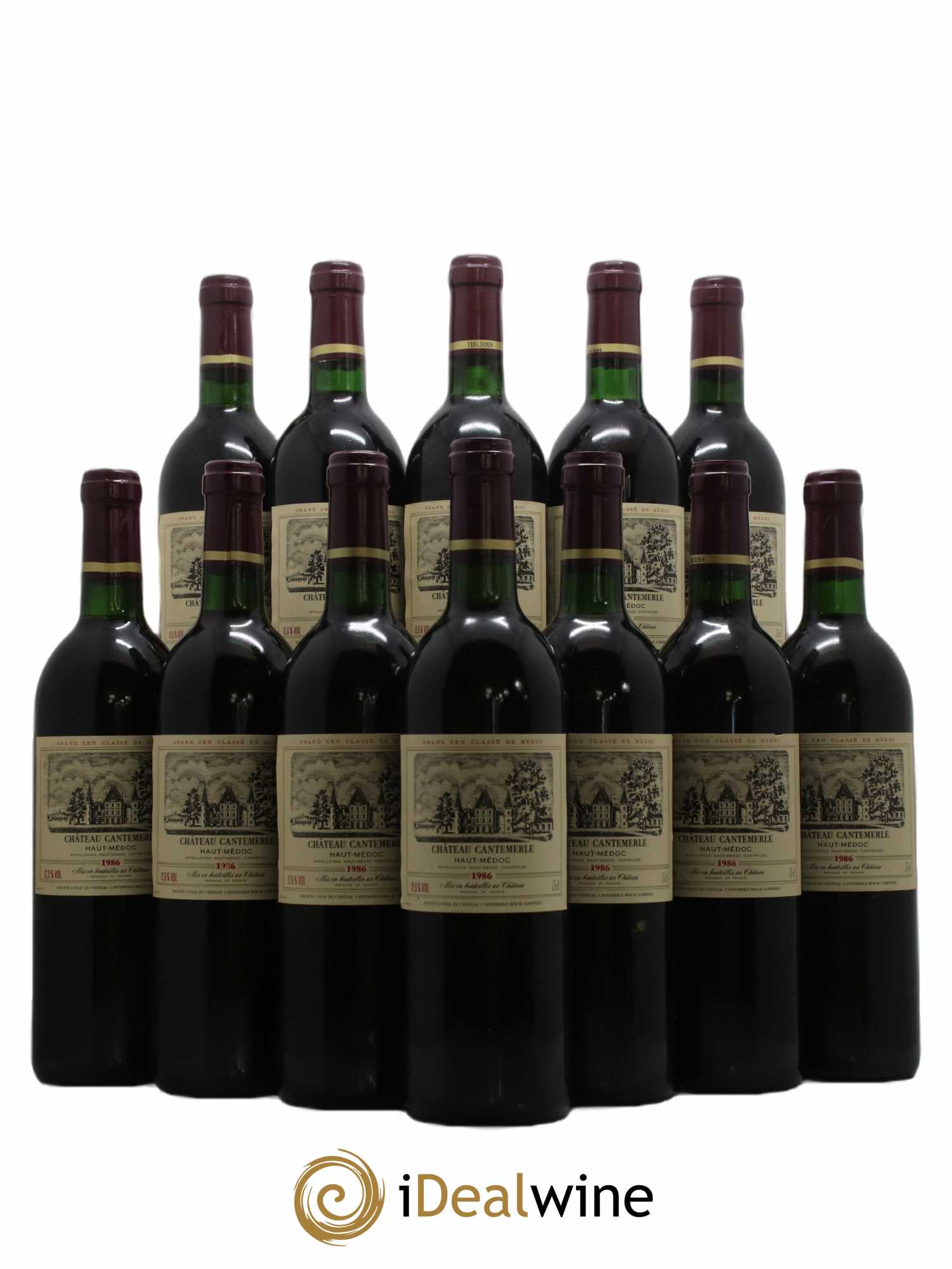 Château Cantemerle 5ème Grand Cru Classé 1986 - Lot de 12 bouteilles - 0