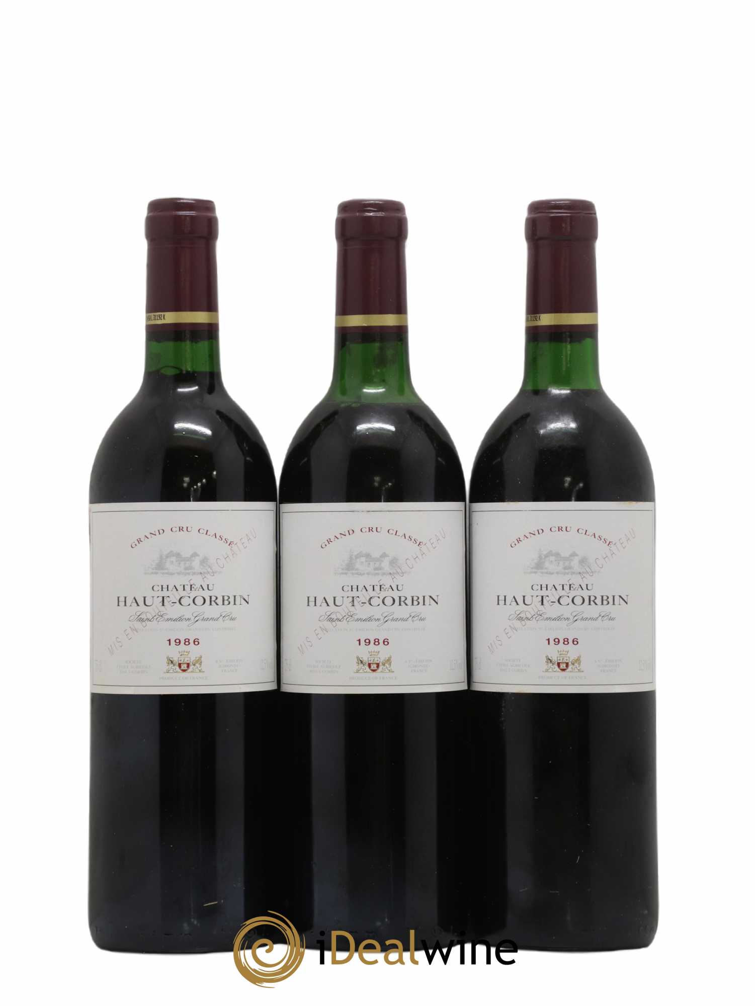 Château Haut Corbin Grand Cru 1986 - Lot de 12 bouteilles - 2