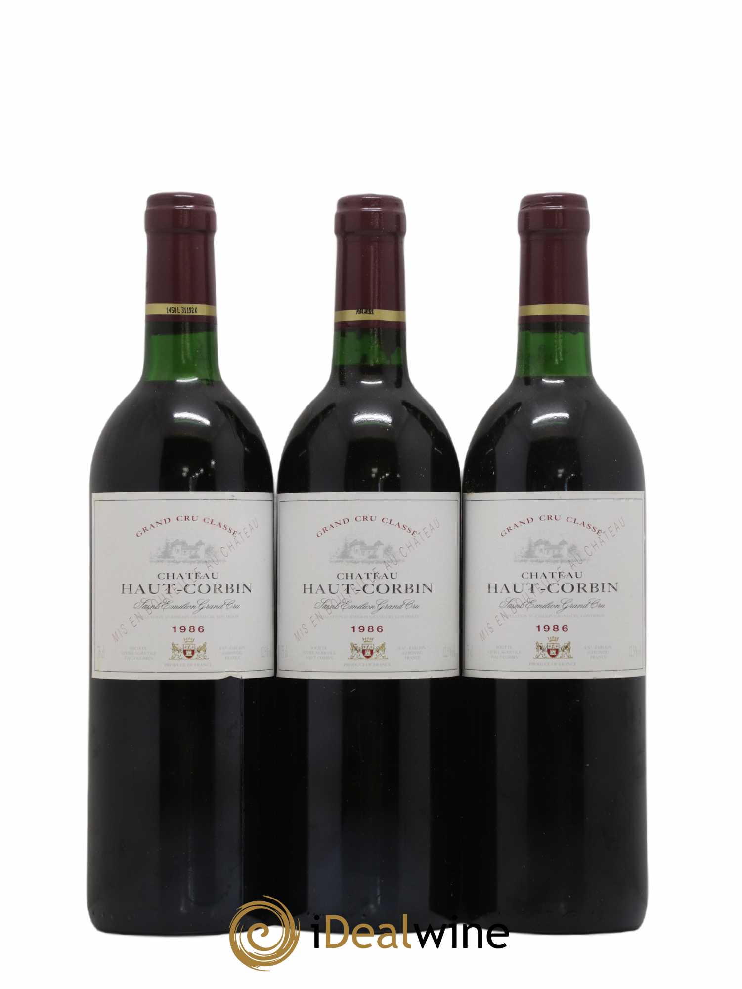 Château Haut Corbin Grand Cru 1986 - Lot de 12 bouteilles - 4