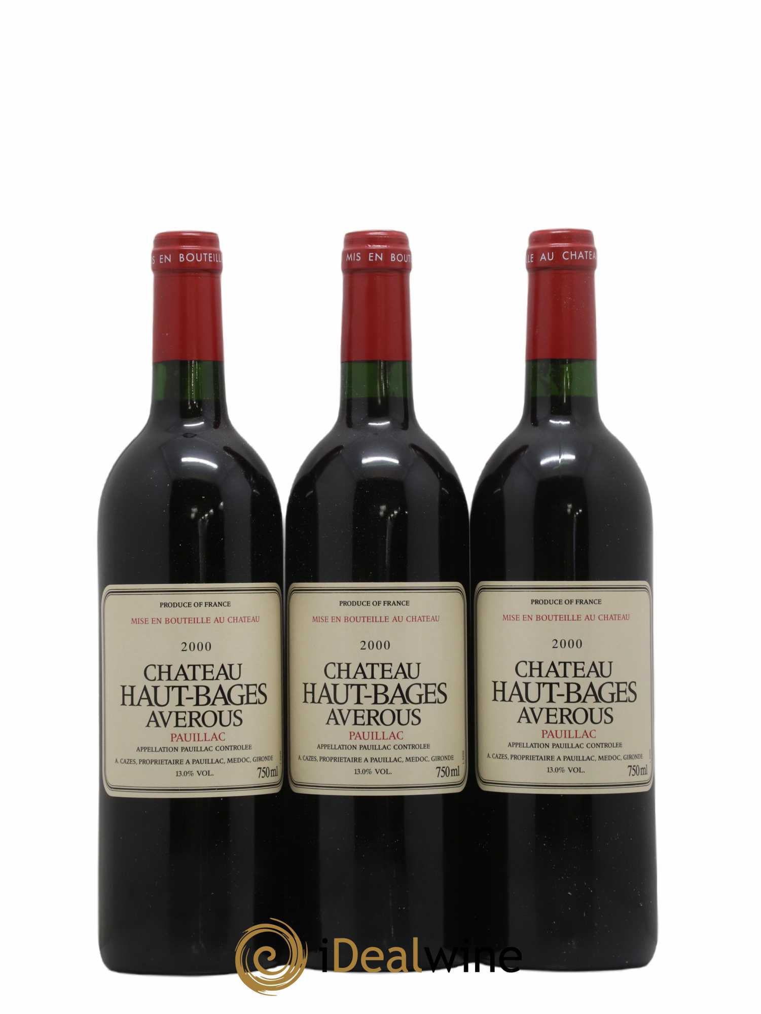 Château Haut Bages Averous Cru Bourgeois 2000 - Lot de 12 bouteilles - 1
