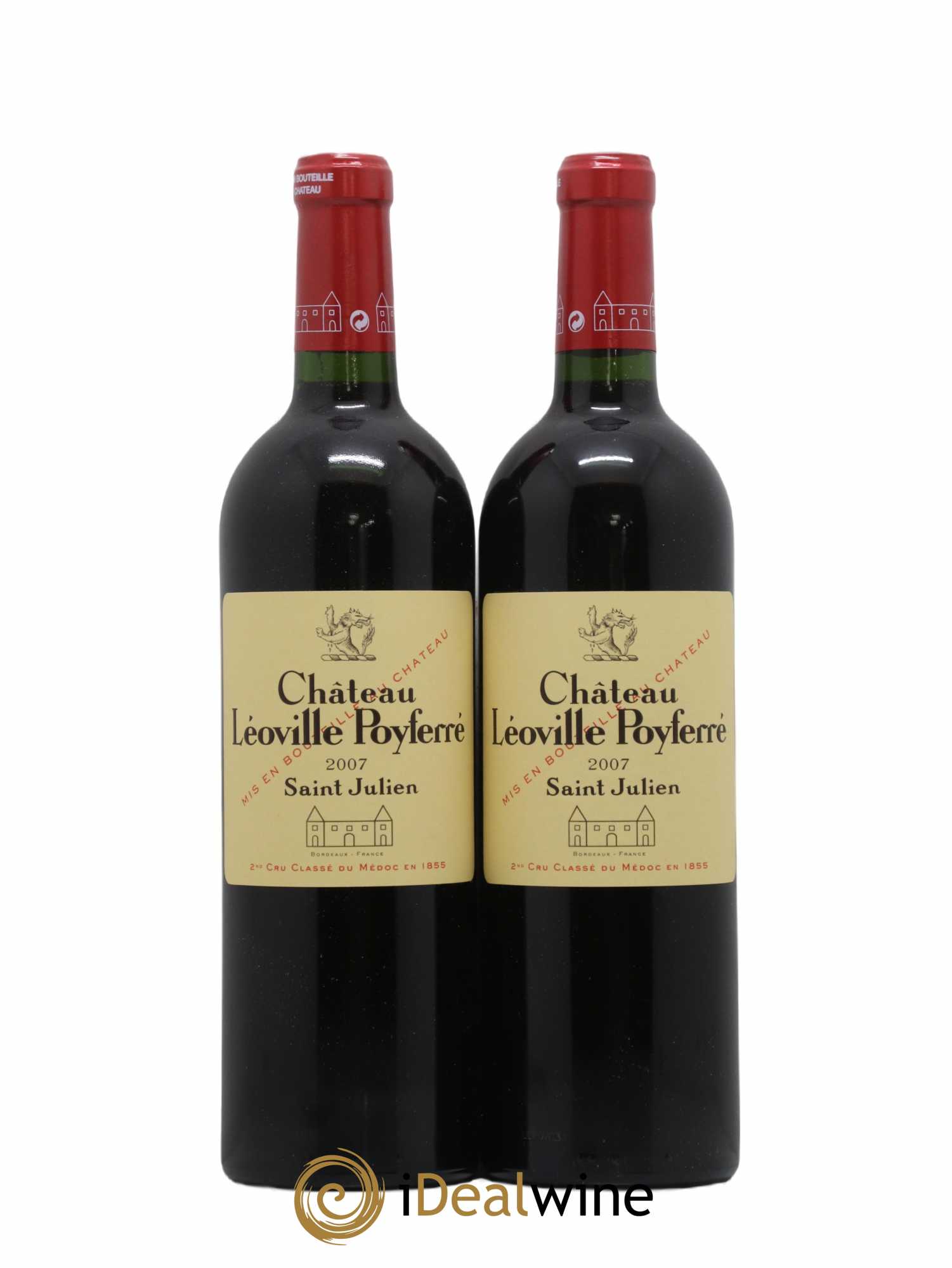 Château Léoville Poyferré 2ème Grand Cru Classé 2007 - Lot de 2 bouteilles - 0