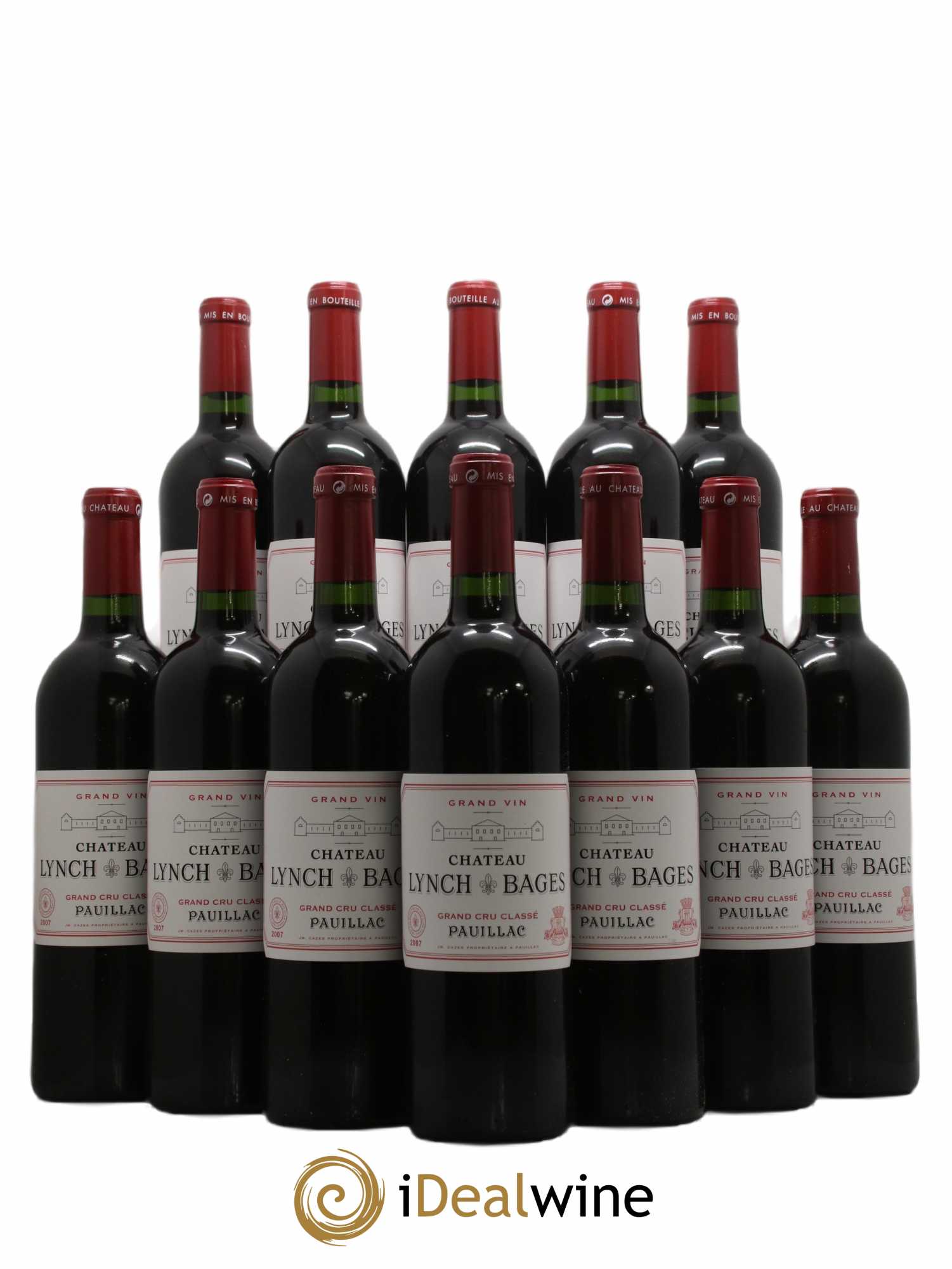 Château Lynch Bages 5ème Grand Cru Classé 2007 - Lot de 12 bouteilles - 0