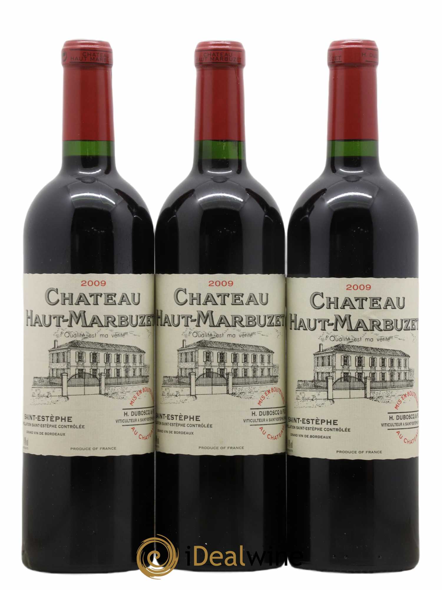 Château Haut Marbuzet 2009 - Lot of 3 bottles - 0