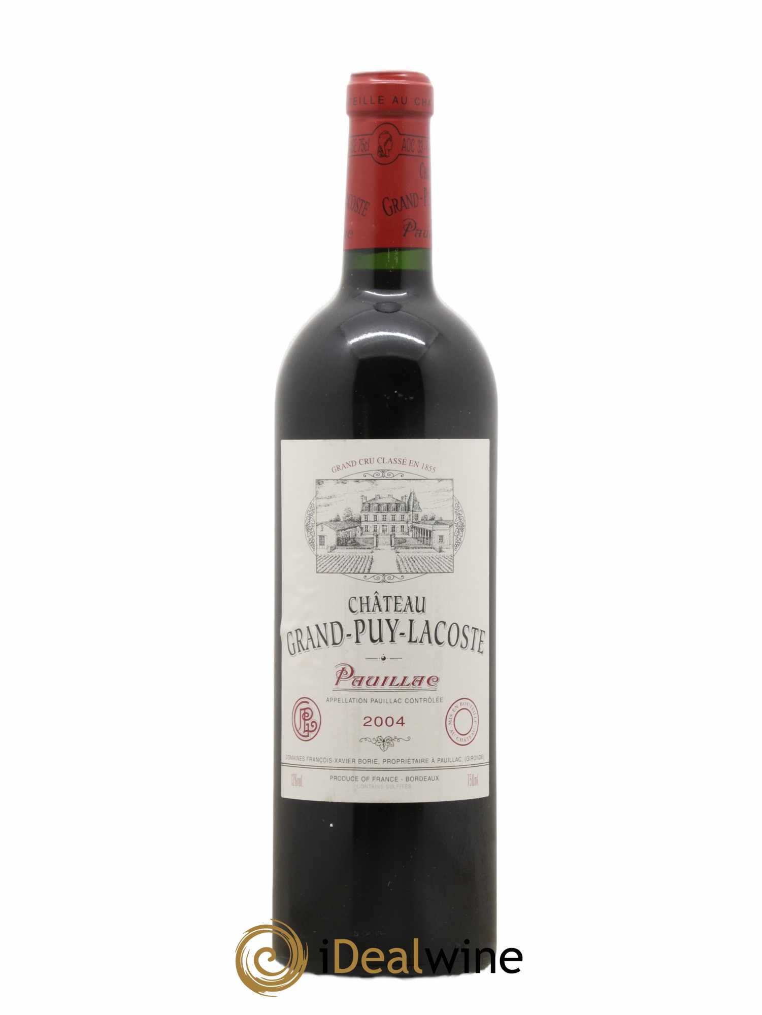 Château Grand Puy Lacoste 5ème Grand Cru Classé 2004 - Lot de 1 bouteille - 0