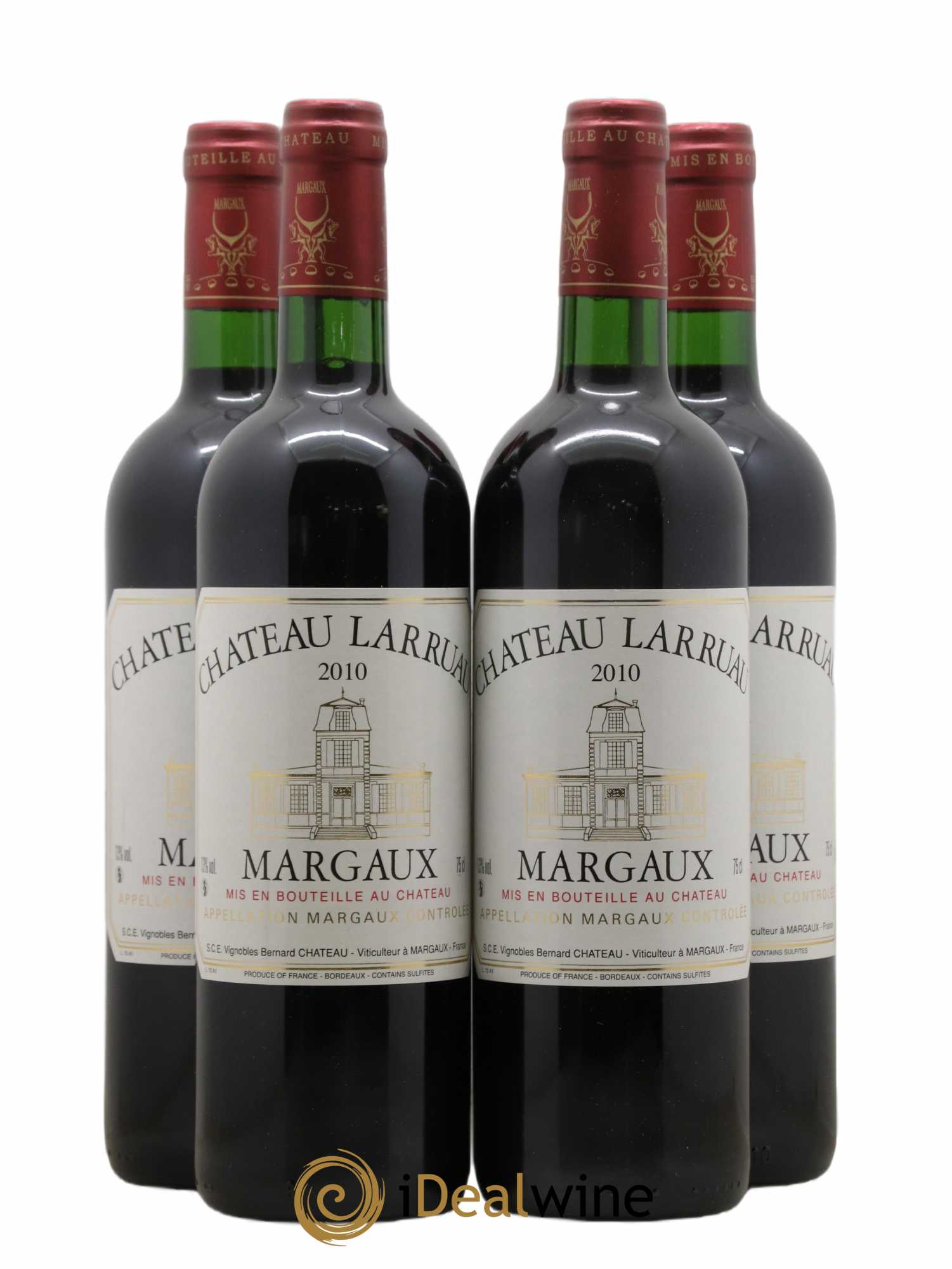 Château Larruau 2010 - Lot of 4 bottles - 0