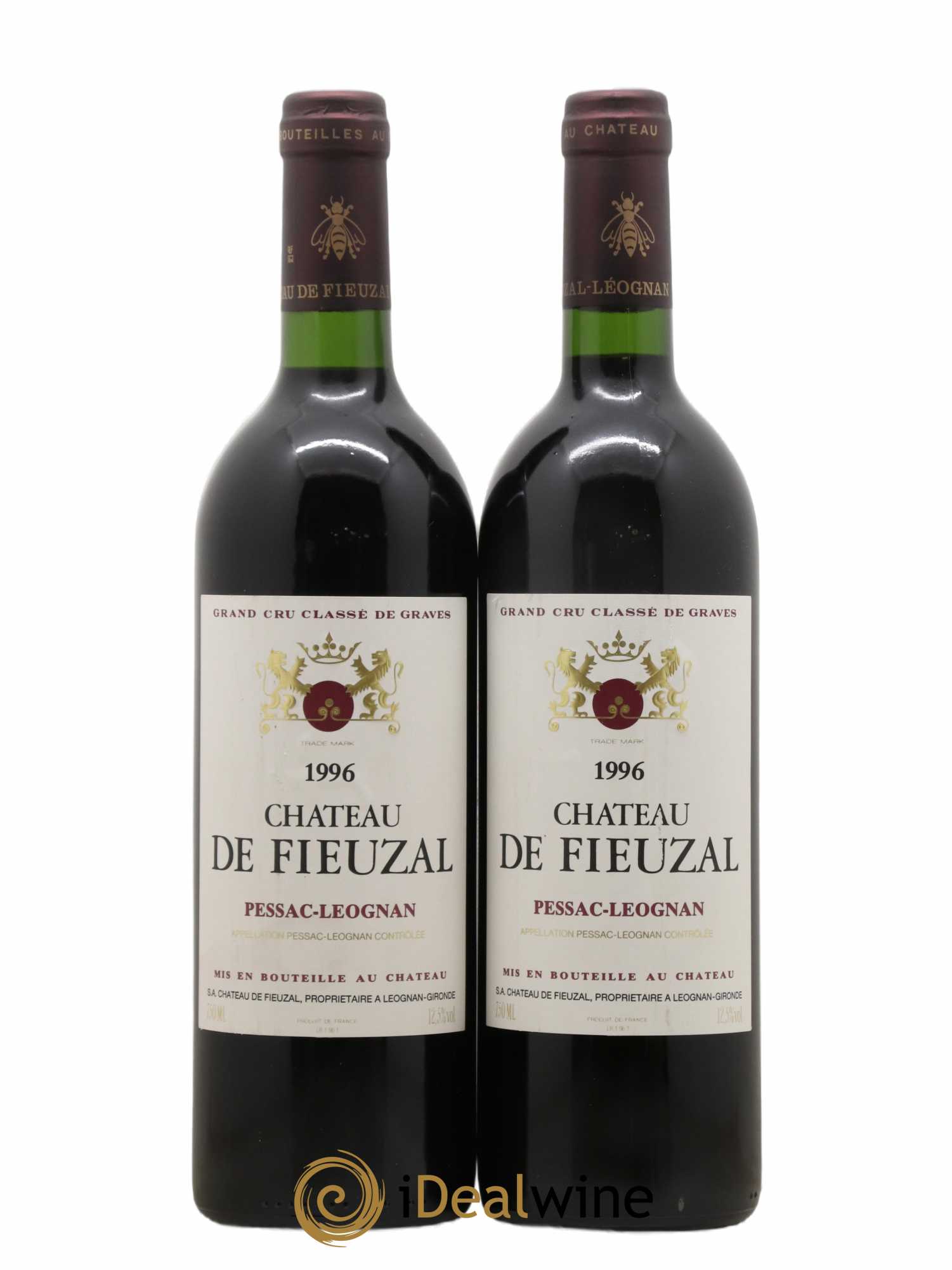 Château de Fieuzal Cru Classé de Graves 1996 - Lot de 2 bouteilles - 0
