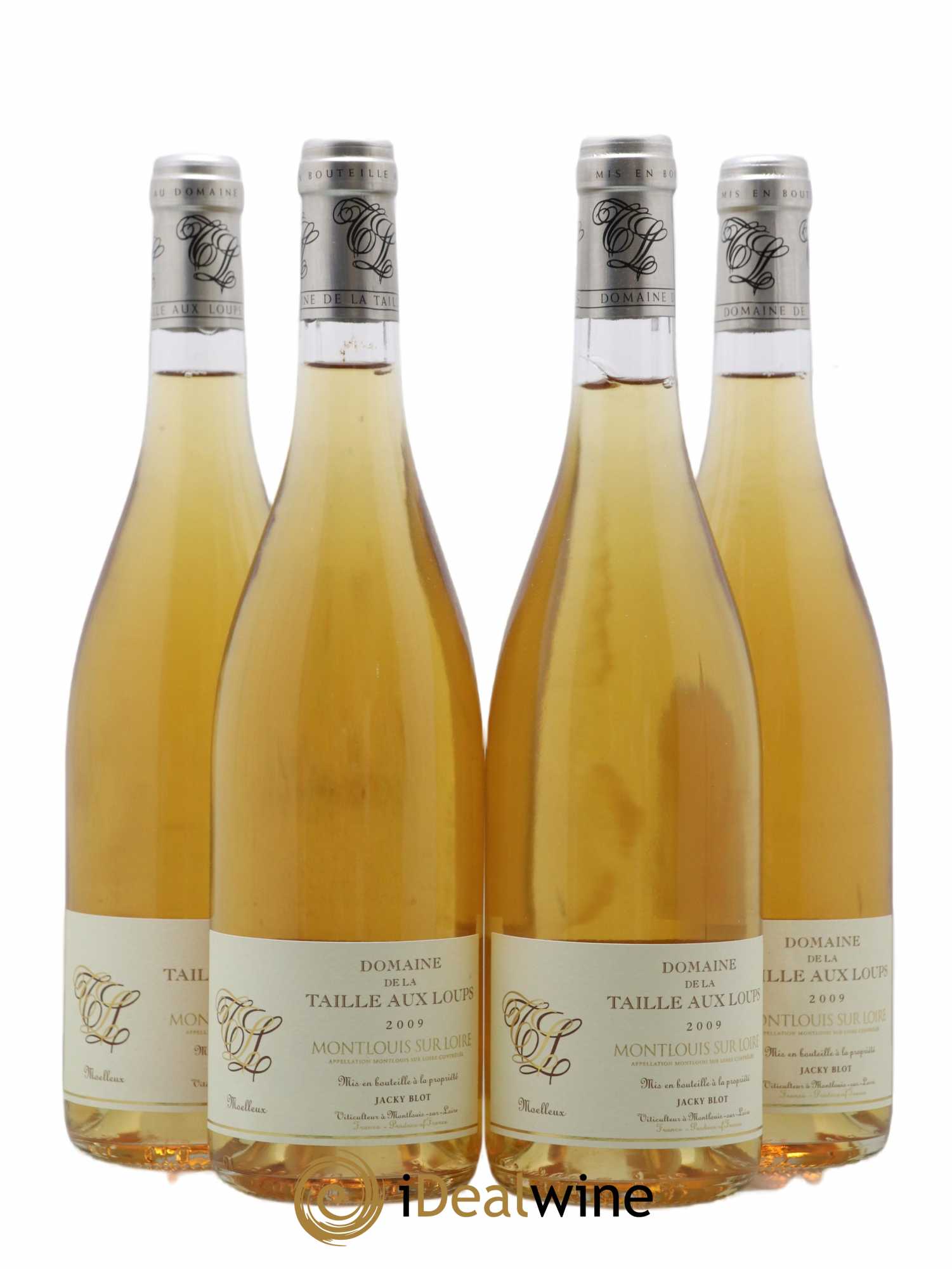 Montlouis-sur-Loire Moelleux La Taille aux Loups - Jacky Blot 2009 - Lotto di 4 bottiglie - 0