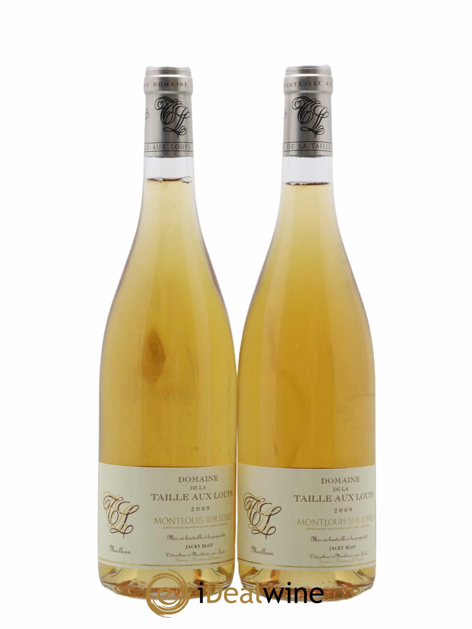 Montlouis-sur-Loire Moelleux La Taille aux Loups - Jacky Blot 2009 - Lotto di 2 bottiglie - 0