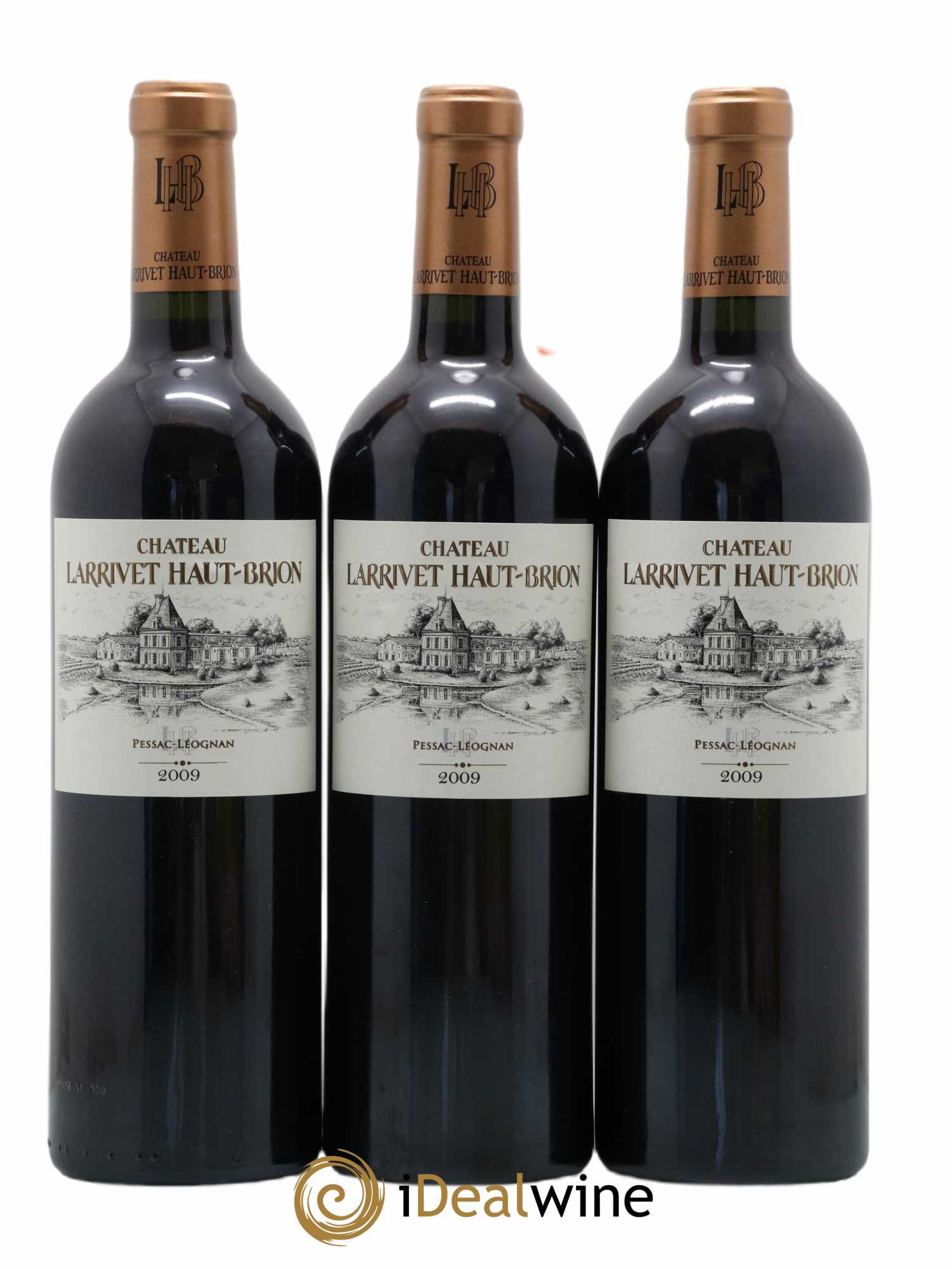 Château Larrivet Haut-Brion 2009 - Lot of 12 bottles - 1
