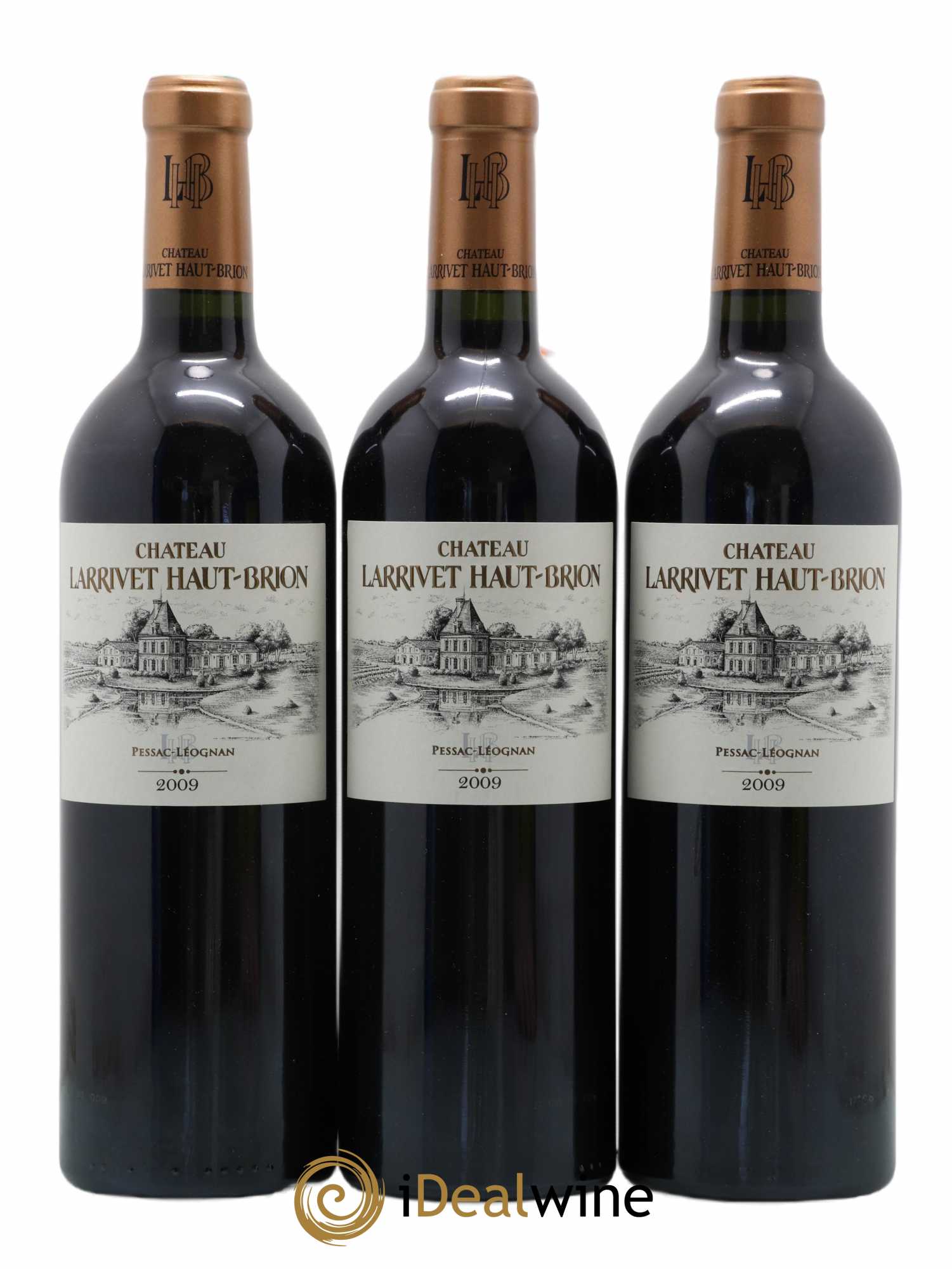 Château Larrivet Haut-Brion 2009 - Lot of 12 bottles - 2