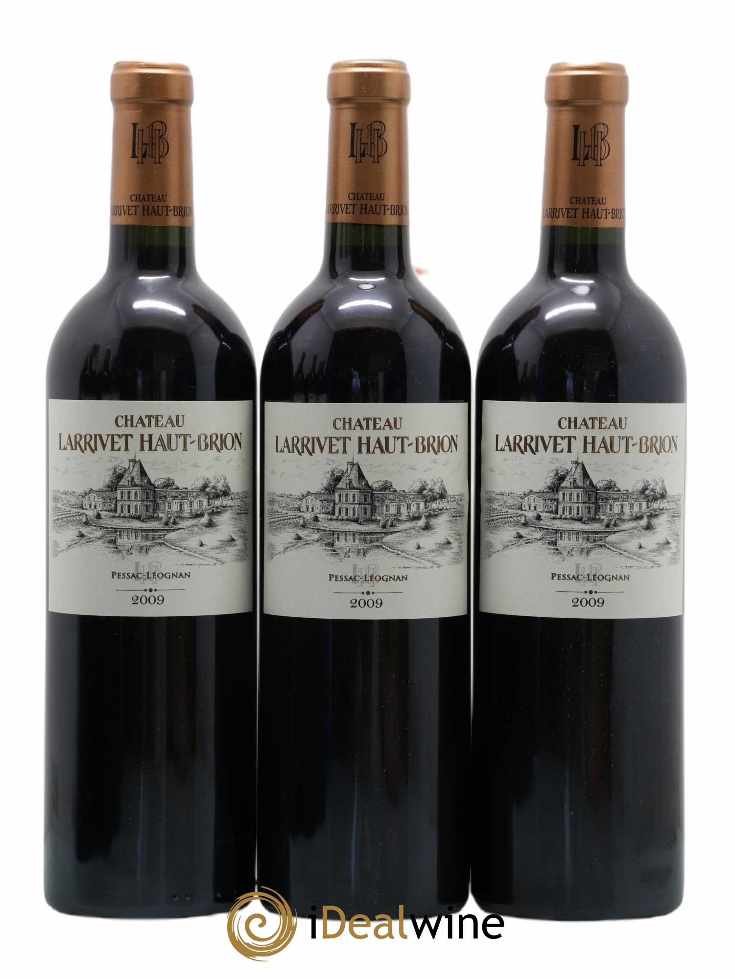 Château Larrivet Haut-Brion 2009 - Lot of 12 bottles - 4