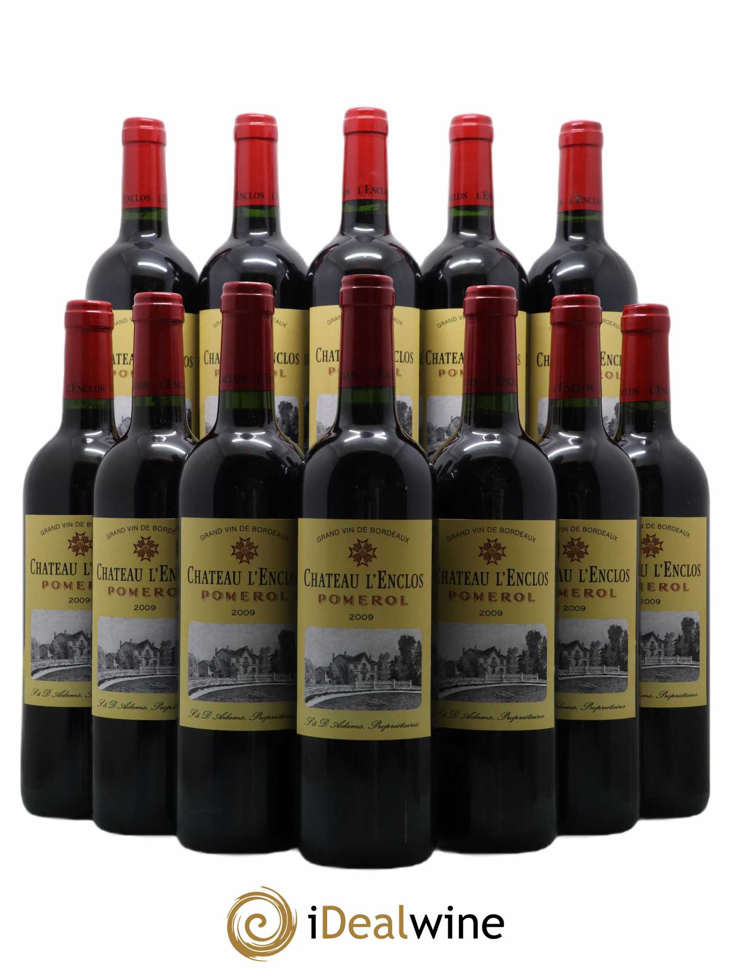 Château l' Enclos 2009 - Lot of 12 bottles - 0