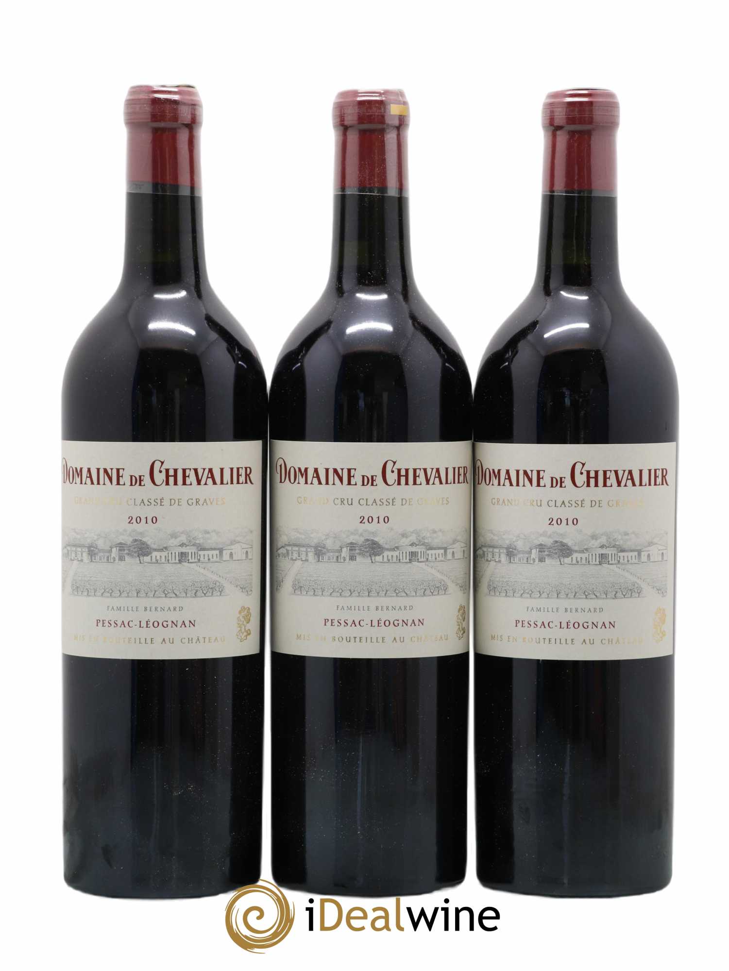 Domaine de Chevalier Cru Classé de Graves 2010 - Lot de 3 bouteilles - 0