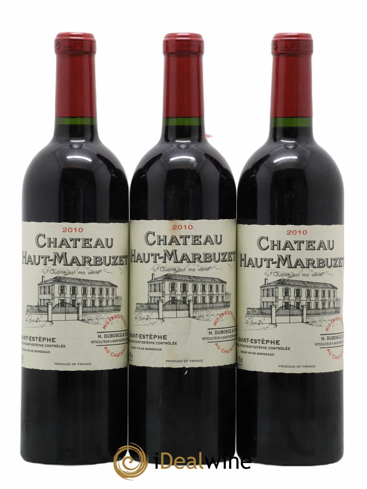 Château Haut Marbuzet 2010 - Lot de 3 bouteilles - 0