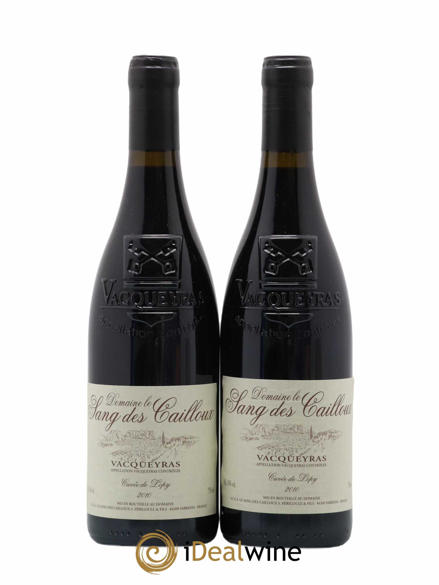 Vacqueyras Cuvée de Lopy Le Sang des Cailloux 2010 - Lot de 2 bouteilles - 0