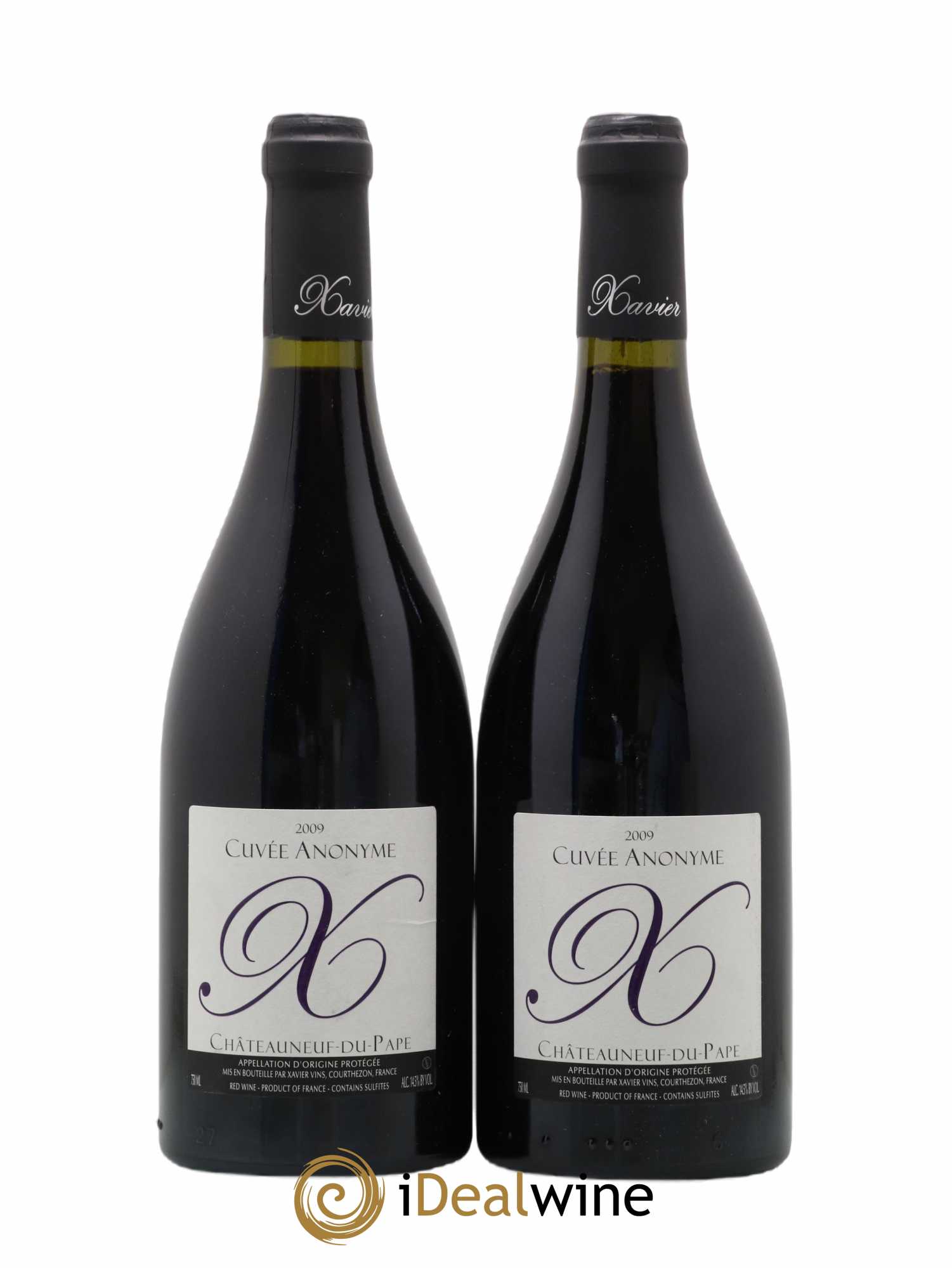 Châteauneuf-du-Pape Cuvee Anonyme Xavier Vins 2009 - Lot de 2 bouteilles - 0