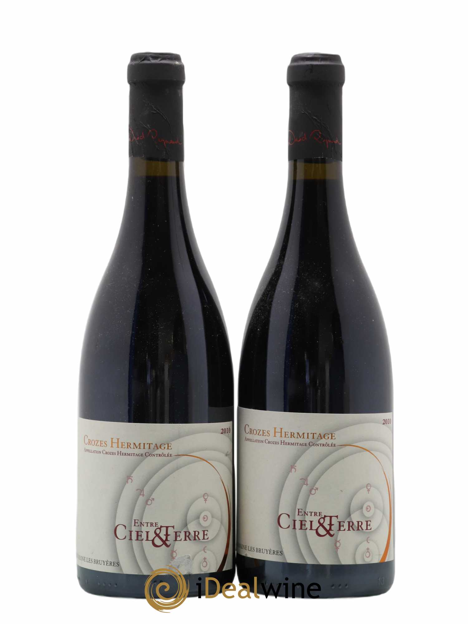 Crozes-Hermitage Entre Ciel Et Terre Les Bruyeres D Reynaud 2010 - Posten von 2 Flaschen - 0