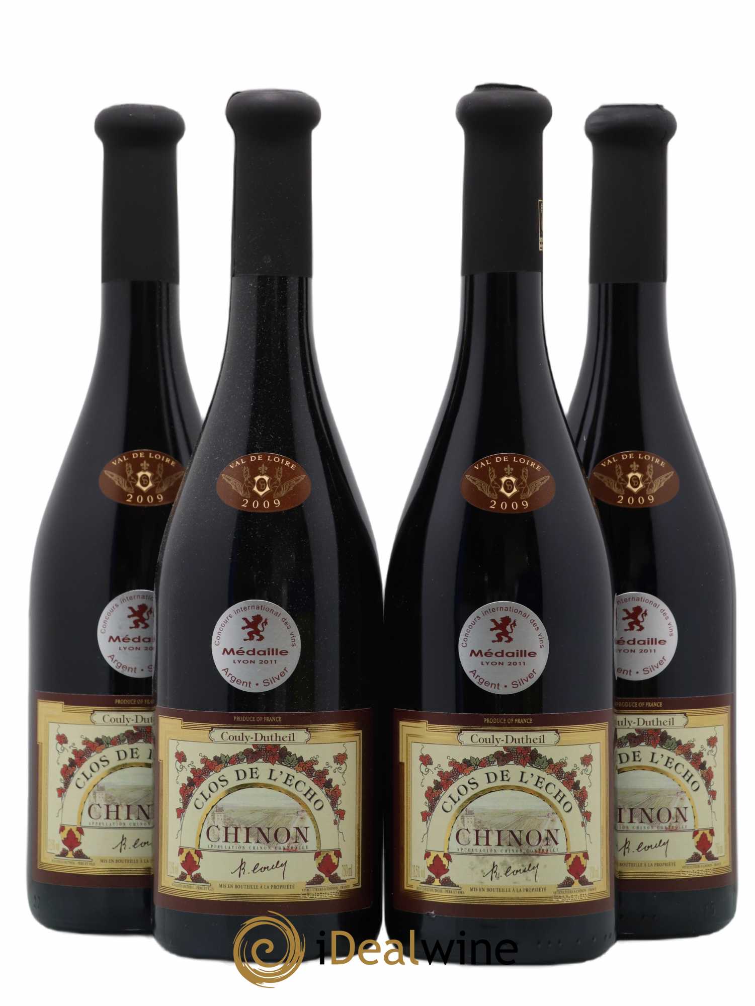 Chinon Clos de l'Echo Couly-Dutheil 2009 - Lot de 4 bouteilles - 0