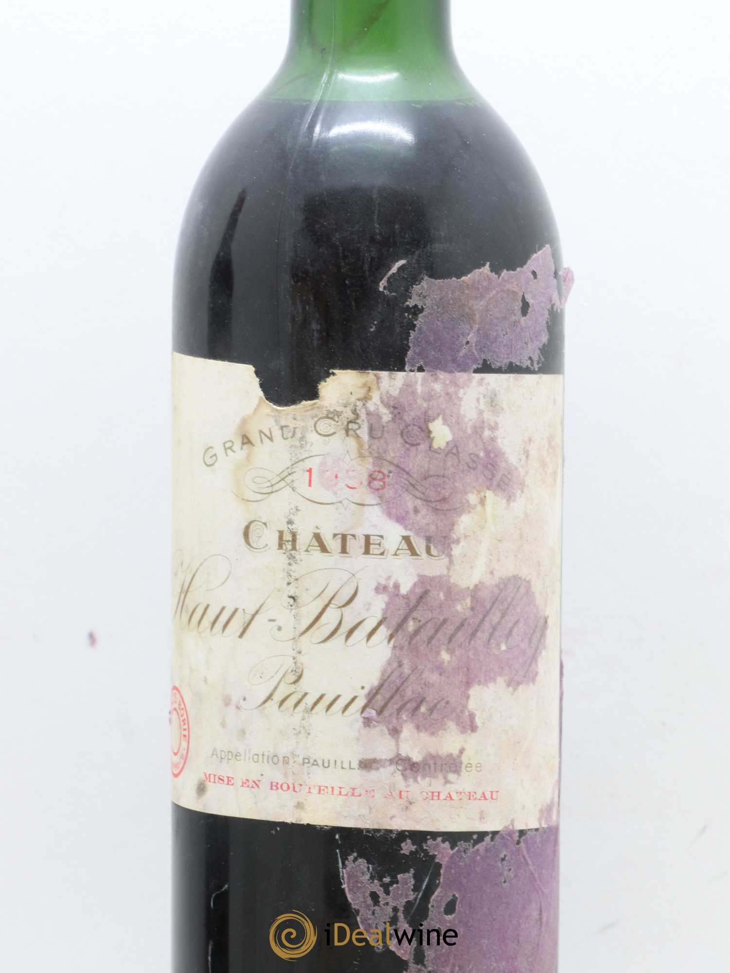 Château Batailley 5ème Grand Cru Classé 1958 - Lot de 2 bouteilles - 1