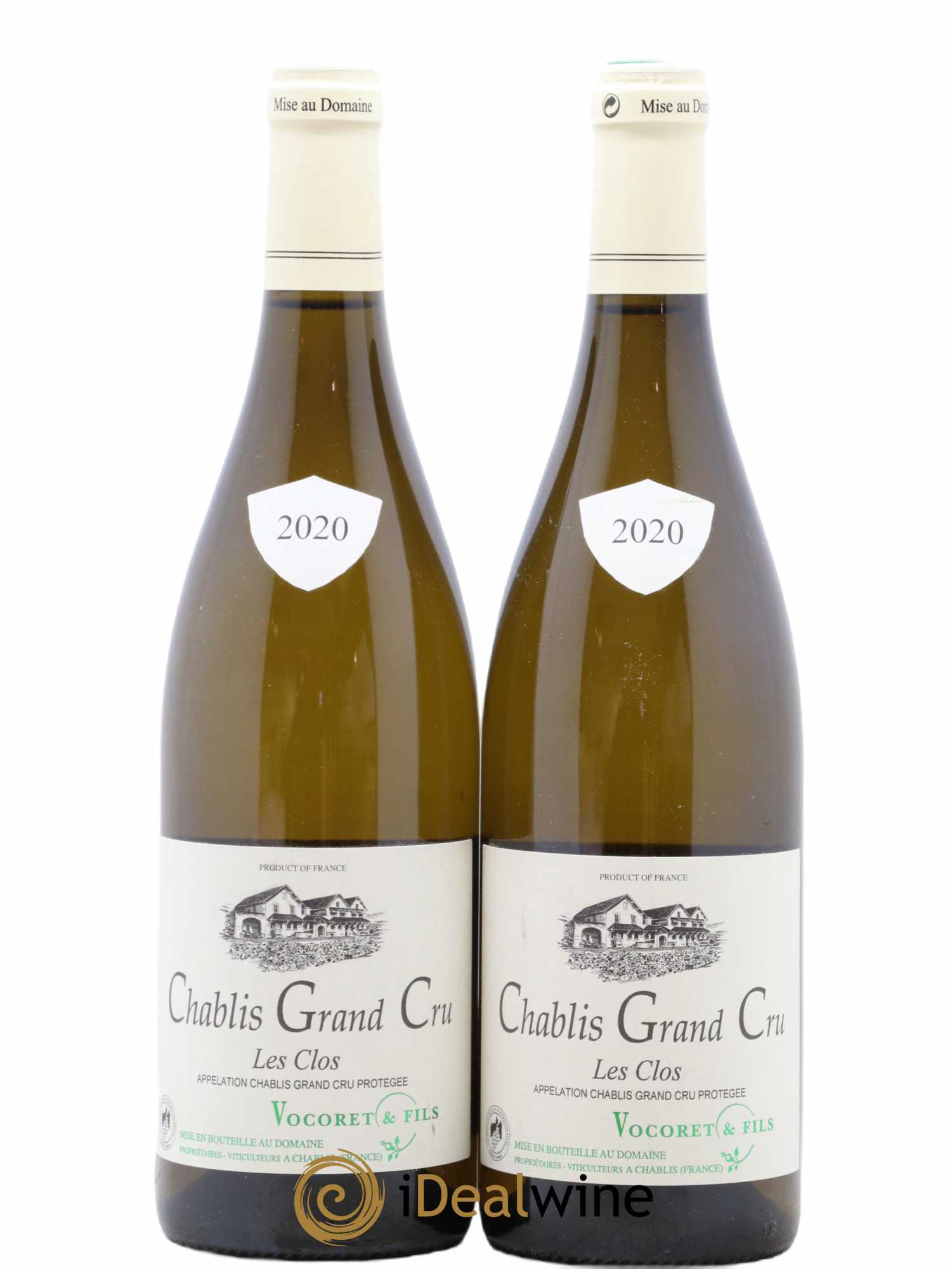 Chablis Grand Cru Les Clos Vocoret & Fils 2020 - Lot de 2 bouteilles - 0