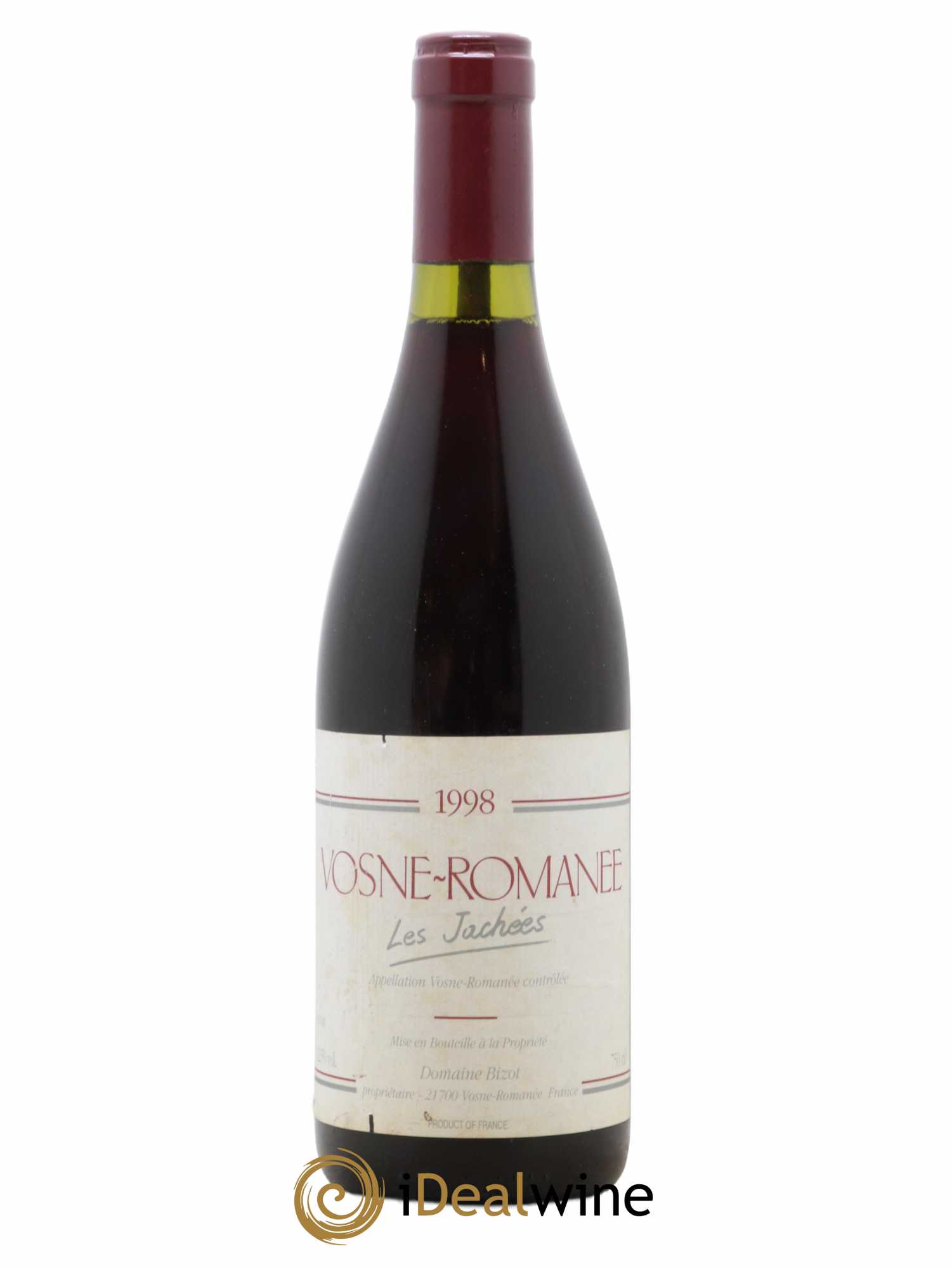 Vosne-Romanée Les Jachées Bizot (Domaine) 1998 - Lot de 1 bouteille - 0
