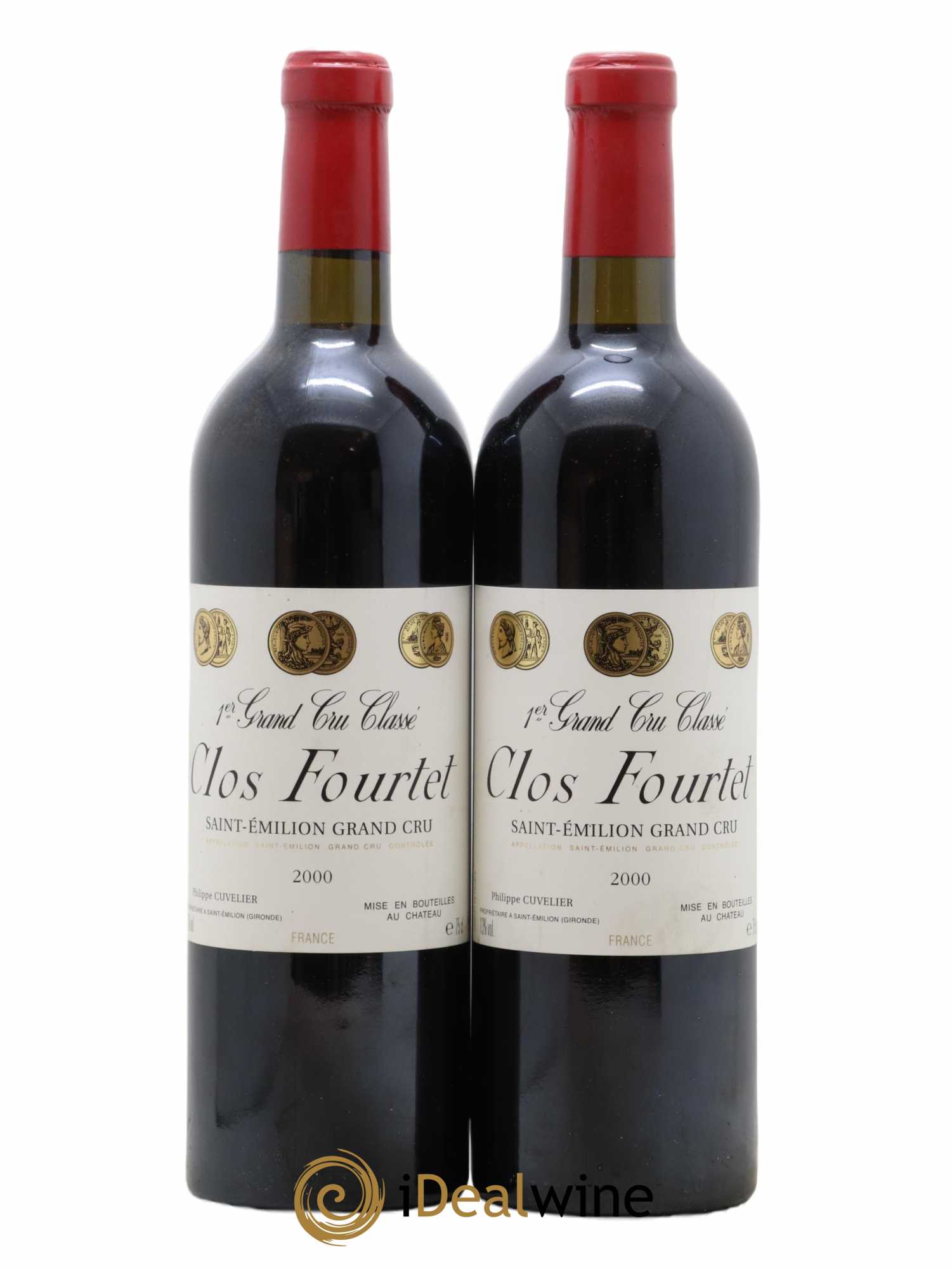 Clos Fourtet 1er Grand Cru Classé B 2000 - Lot de 2 bouteilles - 0
