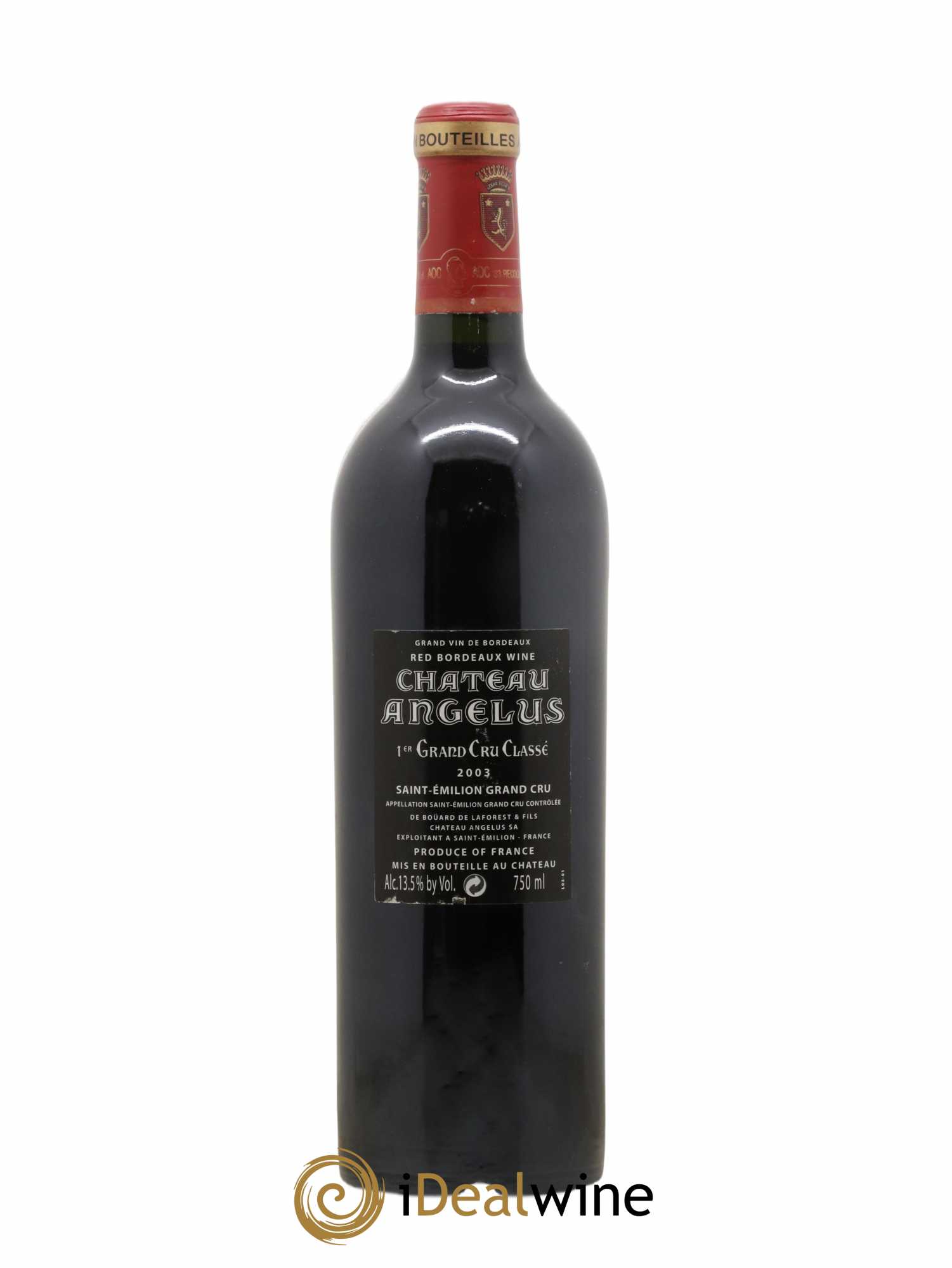 Château Angélus 1er Grand Cru Classé A 2003 - Lot of 1 bottle - 1