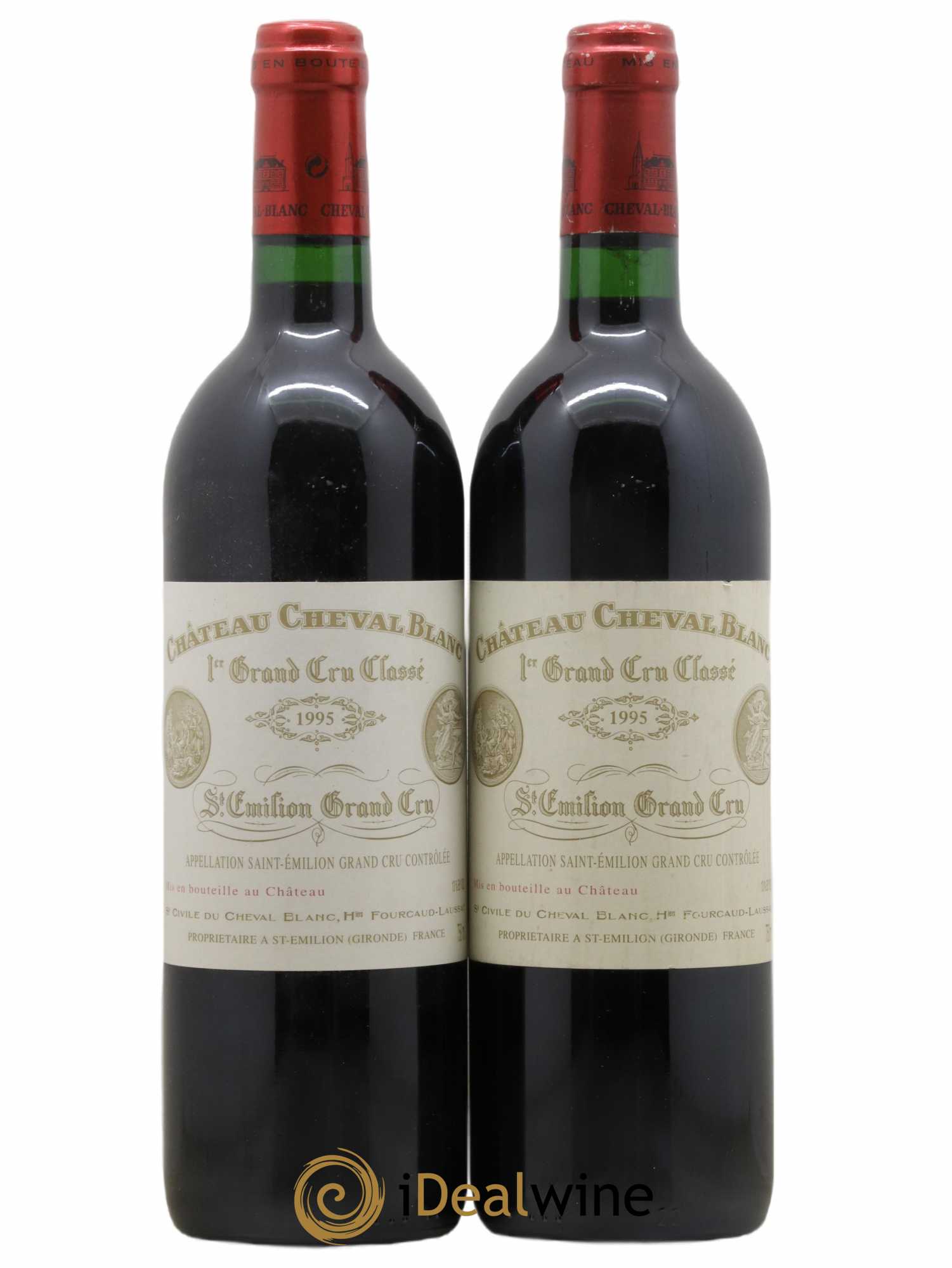 Château Cheval Blanc 1er Grand Cru Classé A 1995 - Lot of 2 bottles - 0