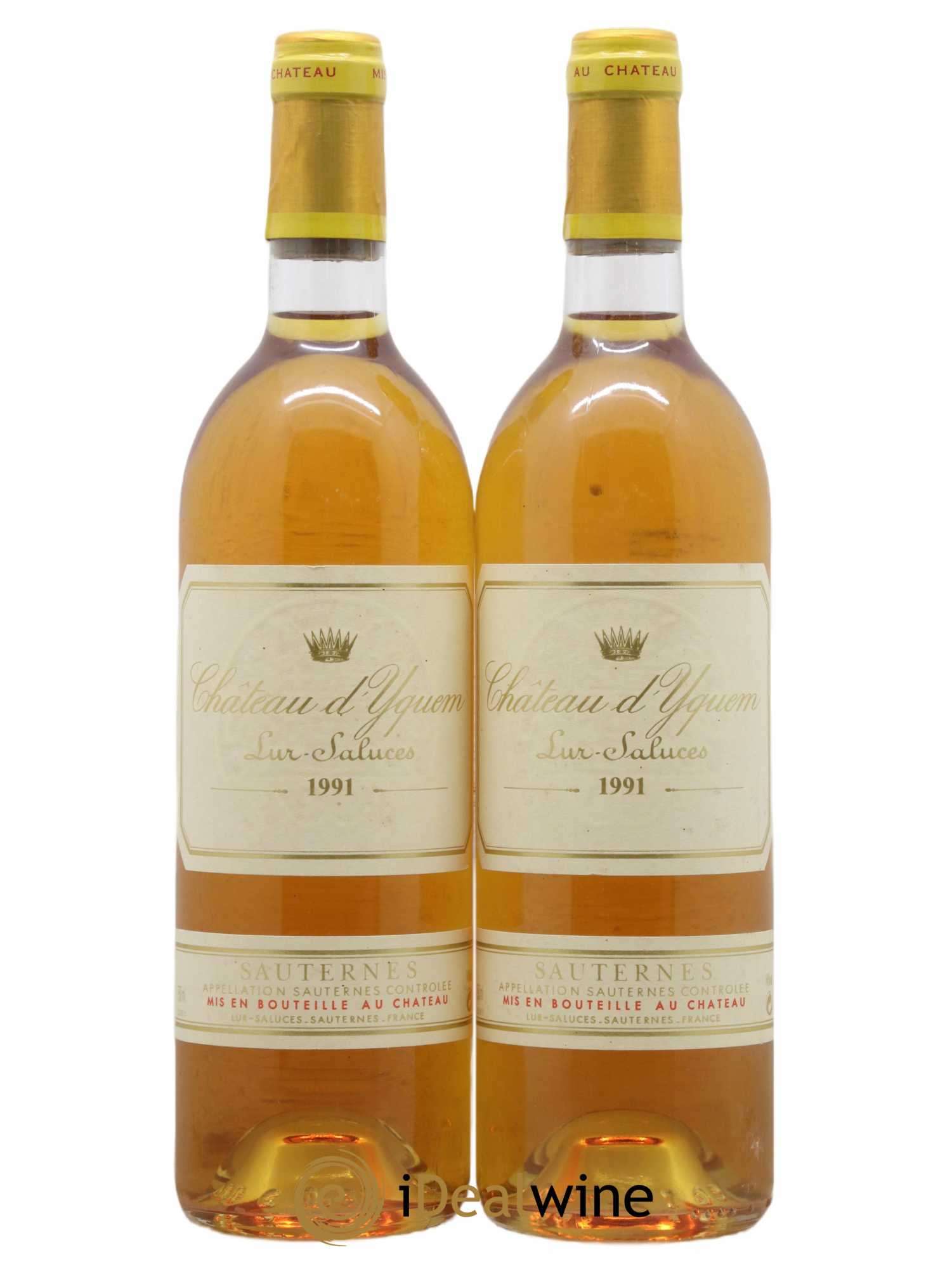 Château d' Yquem 1er Cru Classé Supérieur 1991 - Lot de 2 bouteilles - 0