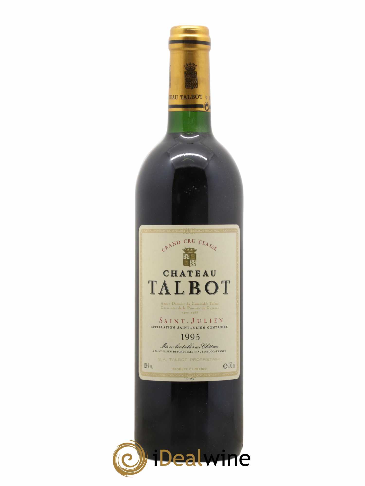 Château Talbot 4ème Grand Cru Classé 1995 - Lot de 1 bouteille - 0