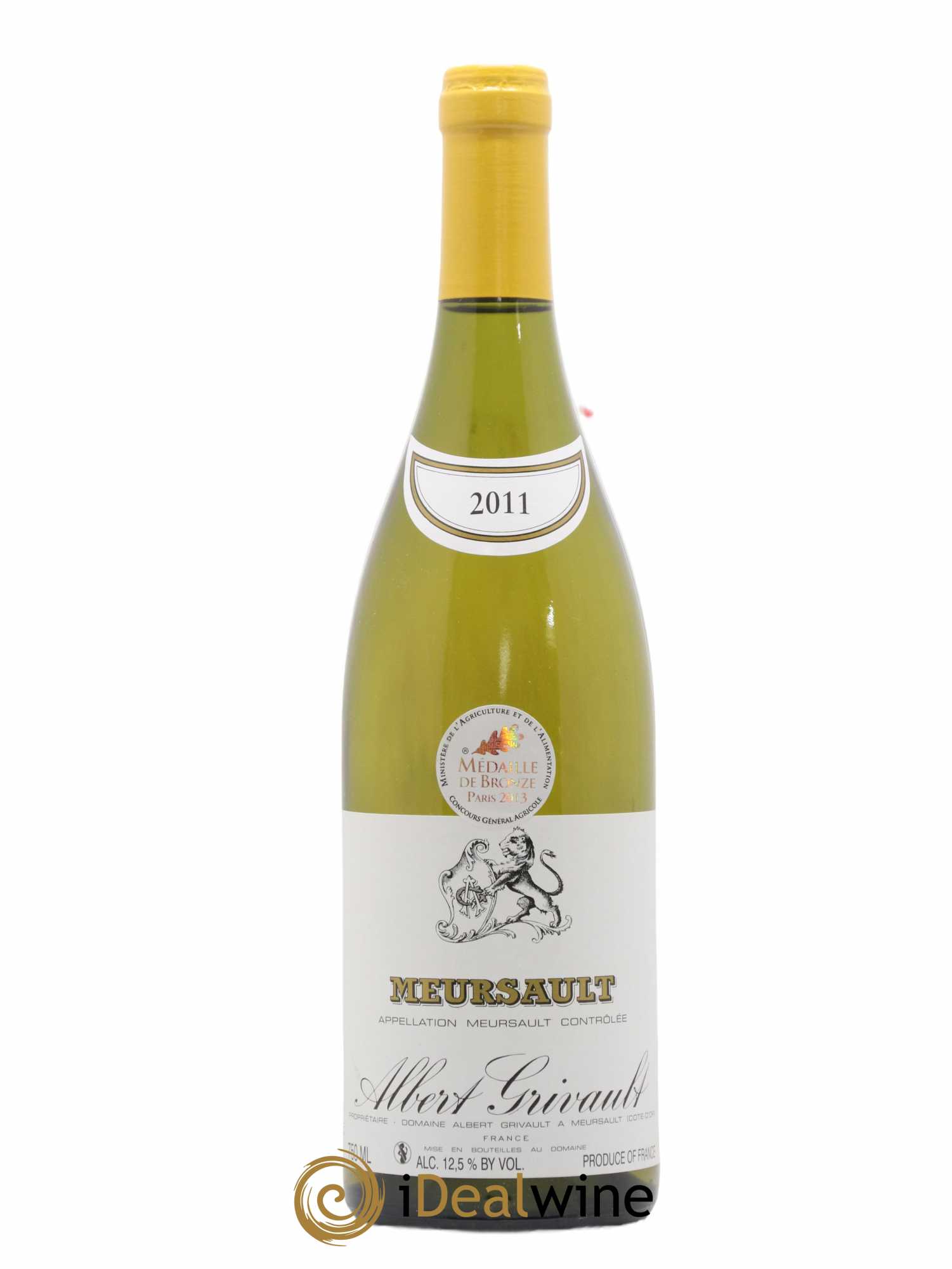 Meursault Albert Grivault 2011 - Lot de 1 bouteille - 0
