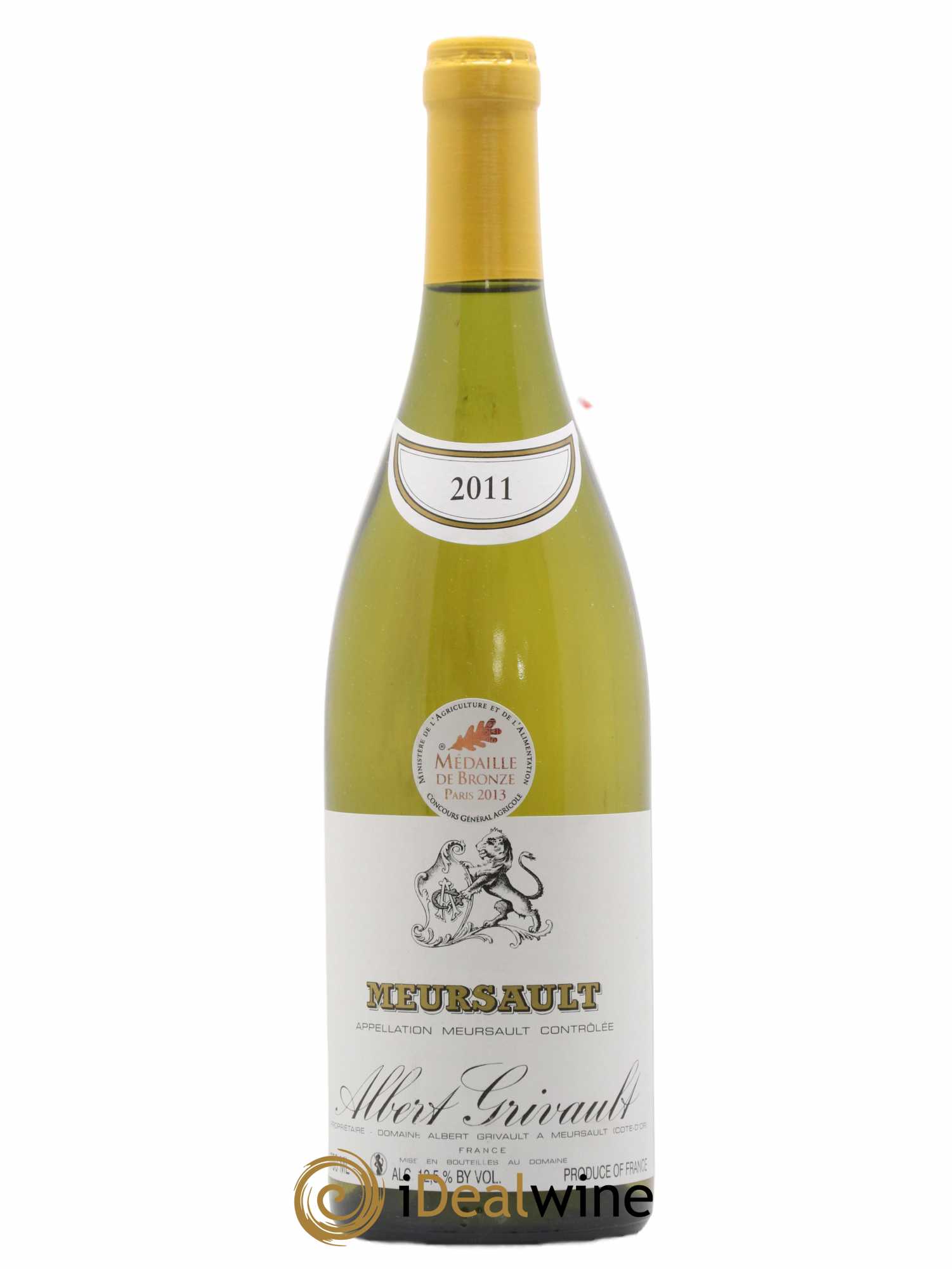 Meursault Albert Grivault 2011 - Lot de 1 bouteille - 0