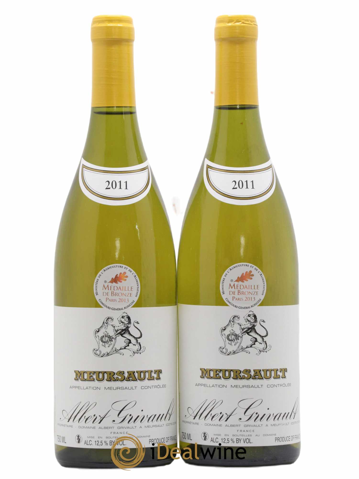 Meursault Albert Grivault 2011 - Lot de 2 bouteilles - 0