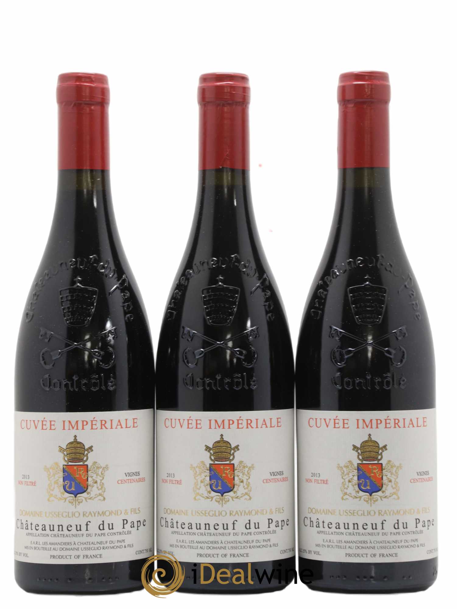 Châteauneuf-du-Pape Cuvée Impériale Raymond Usseglio & Fils (Domaine) 2013 - Posten von 3 Flaschen - 0