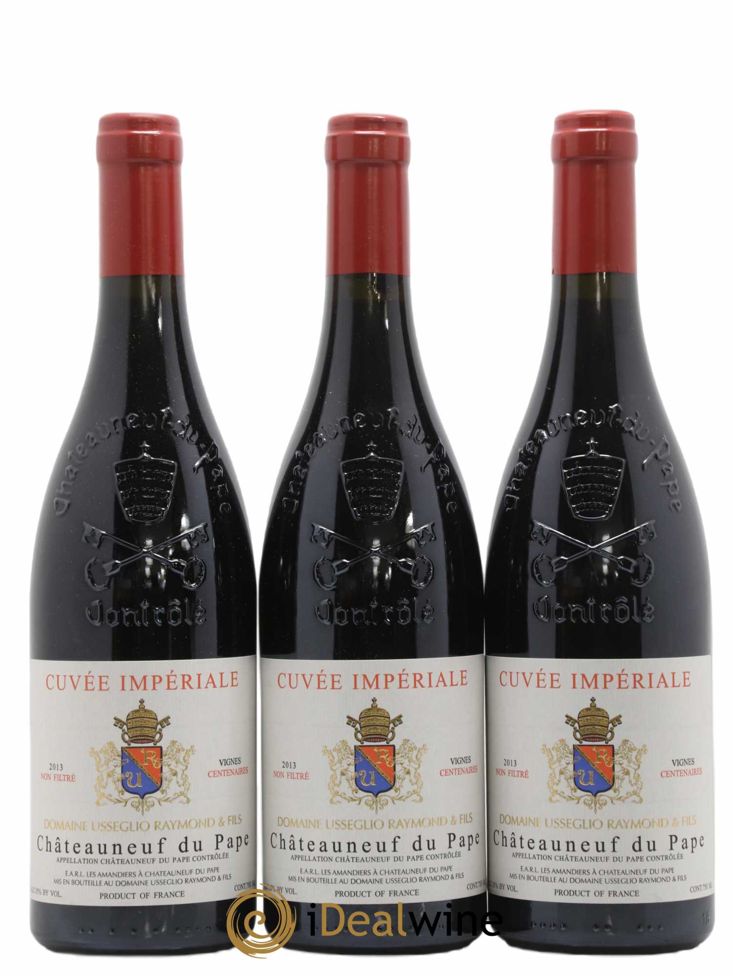 Châteauneuf-du-Pape Cuvée Impériale Raymond Usseglio & Fils (Domaine) 2013 - Posten von 3 Flaschen - 0