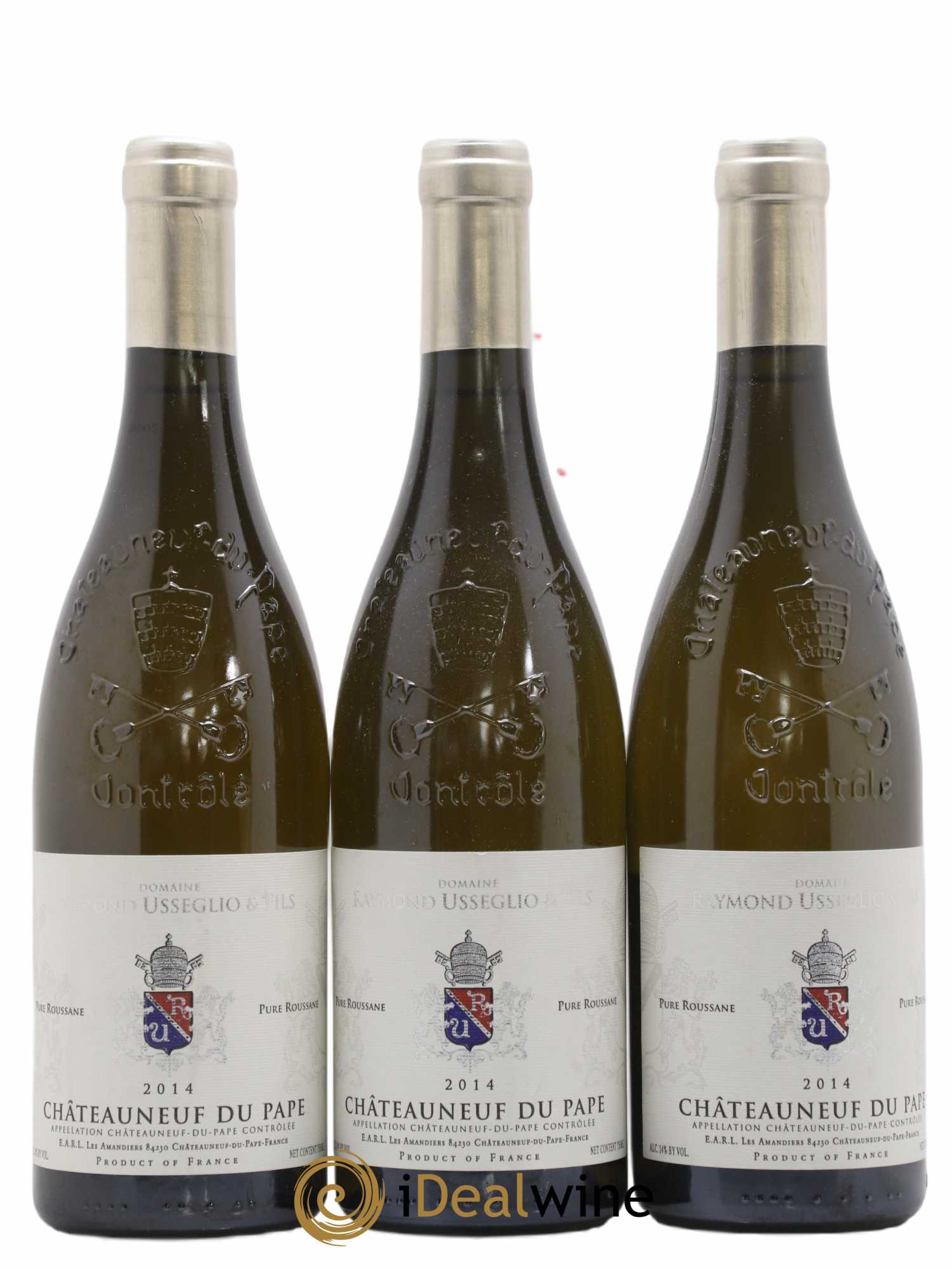 Châteauneuf-du-Pape Raymond Usseglio (Domaine) Pure Roussanne Raymond Usseglio & Fils 2014 - Lot de 3 bouteilles - 0
