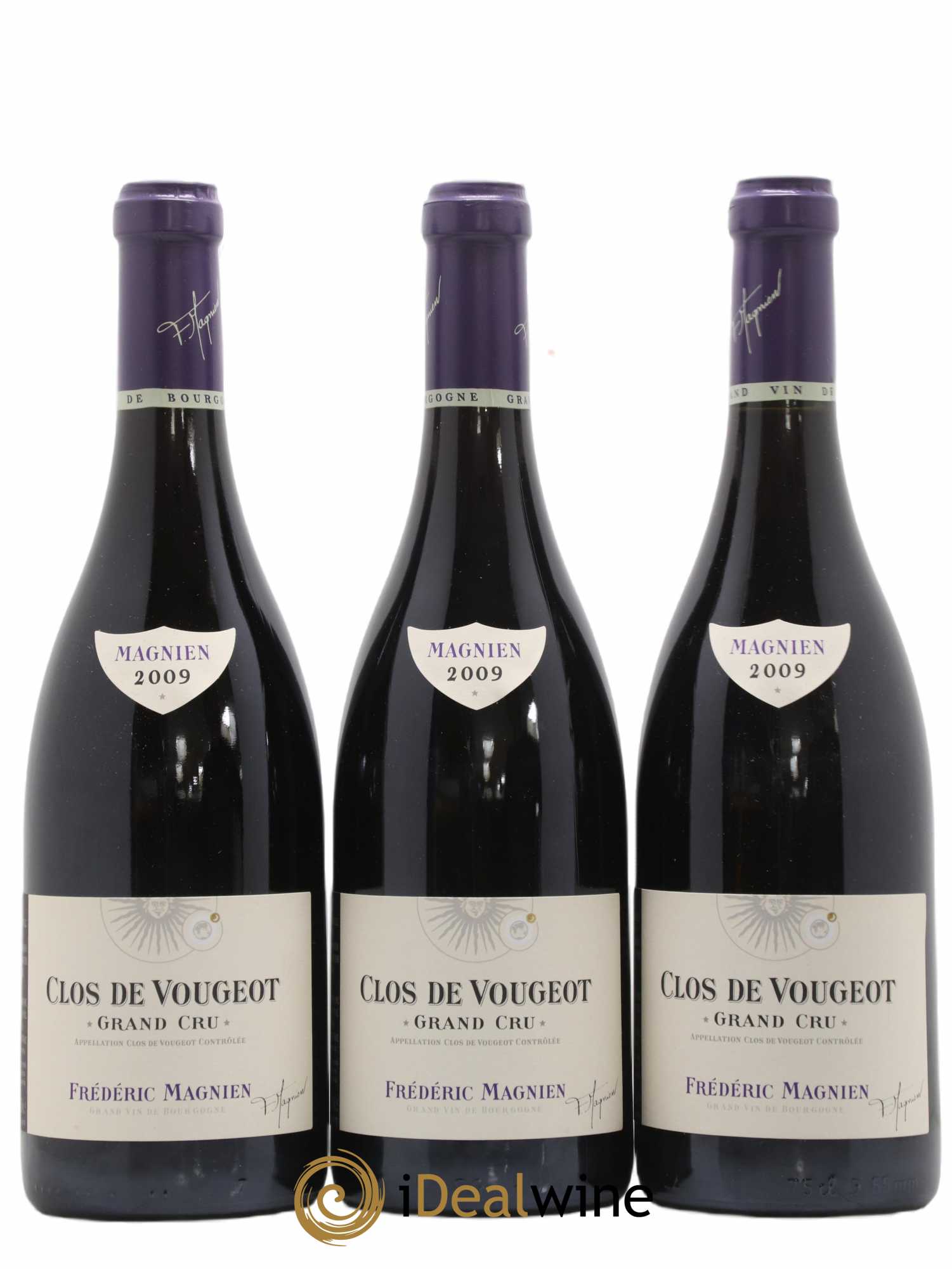 Clos de Vougeot Grand Cru Frédéric Magnien 2009 - Lot de 3 bouteilles - 0