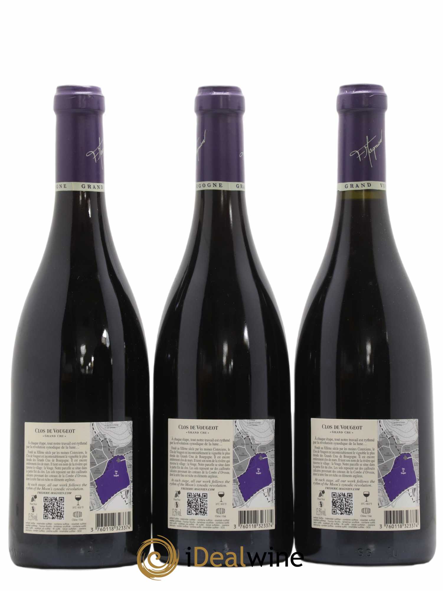 Clos de Vougeot Grand Cru Frédéric Magnien 2009 - Lot de 3 bouteilles - 1