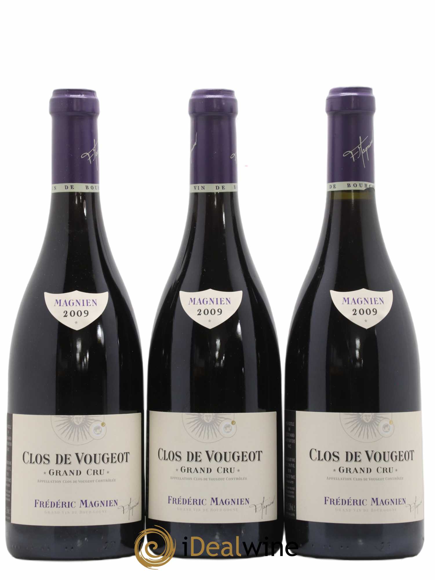 Clos de Vougeot Grand Cru Frédéric Magnien 2009 - Lot de 3 bouteilles - 0