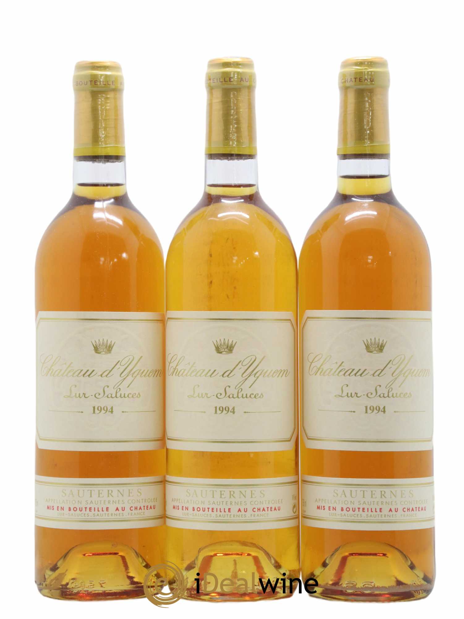 Château d' Yquem 1er Cru Classé Supérieur 1994 - Lot of 3 bottles - 0
