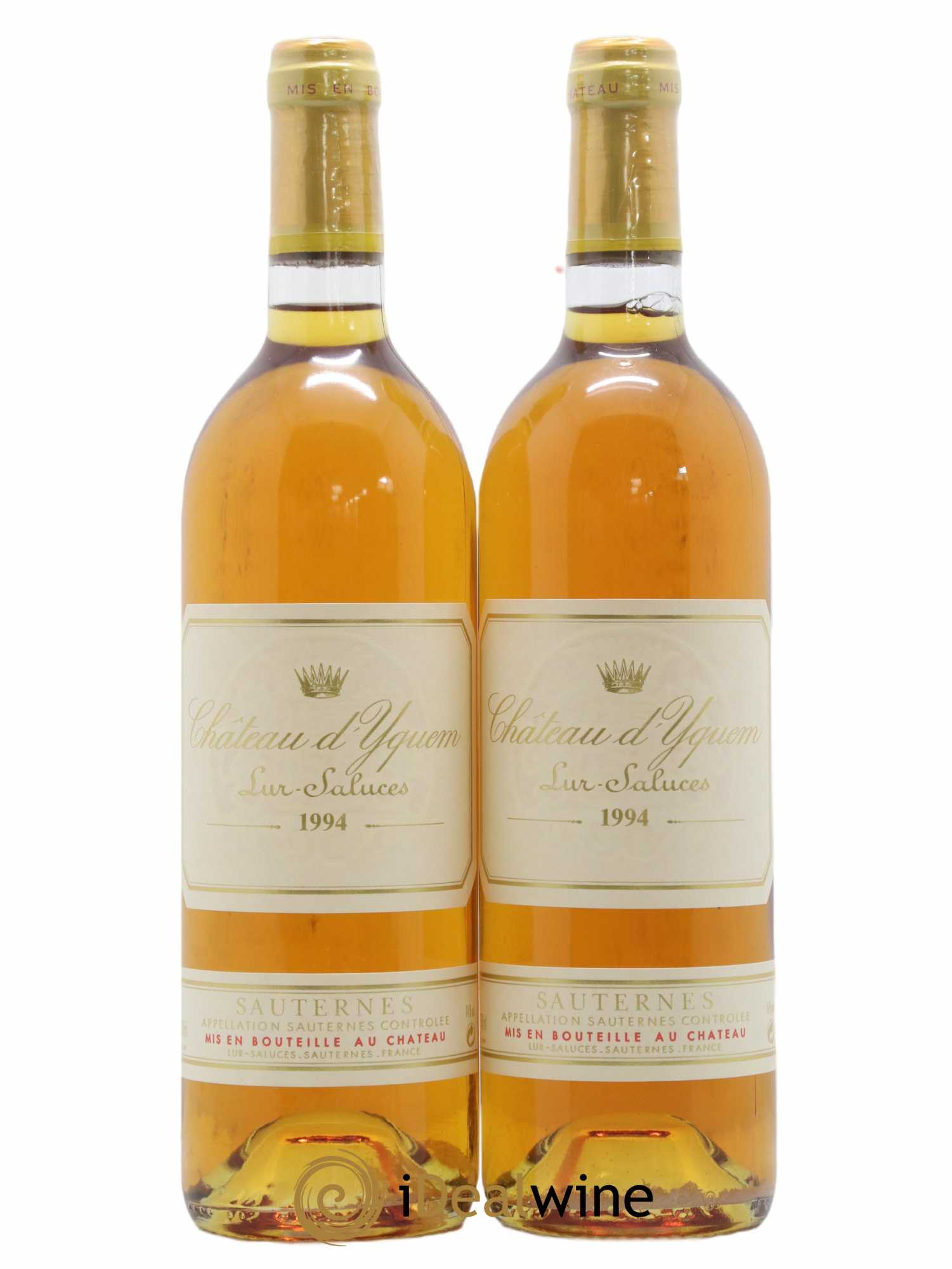 Château d' Yquem 1er Cru Classé Supérieur 1994 - Lot of 2 bottles - 0