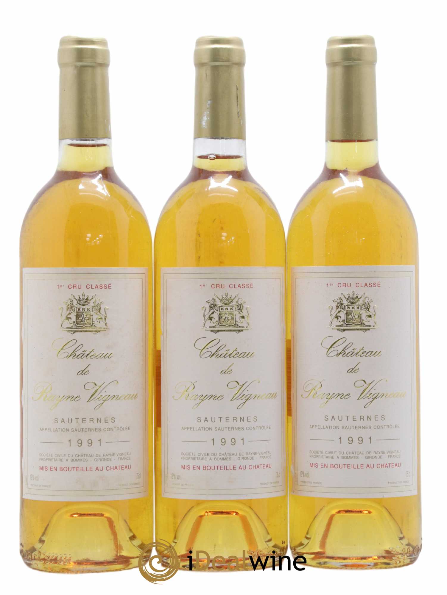 Château de Rayne Vigneau 1er Grand Cru Classé  1991 - Lot de 6 bouteilles - 2