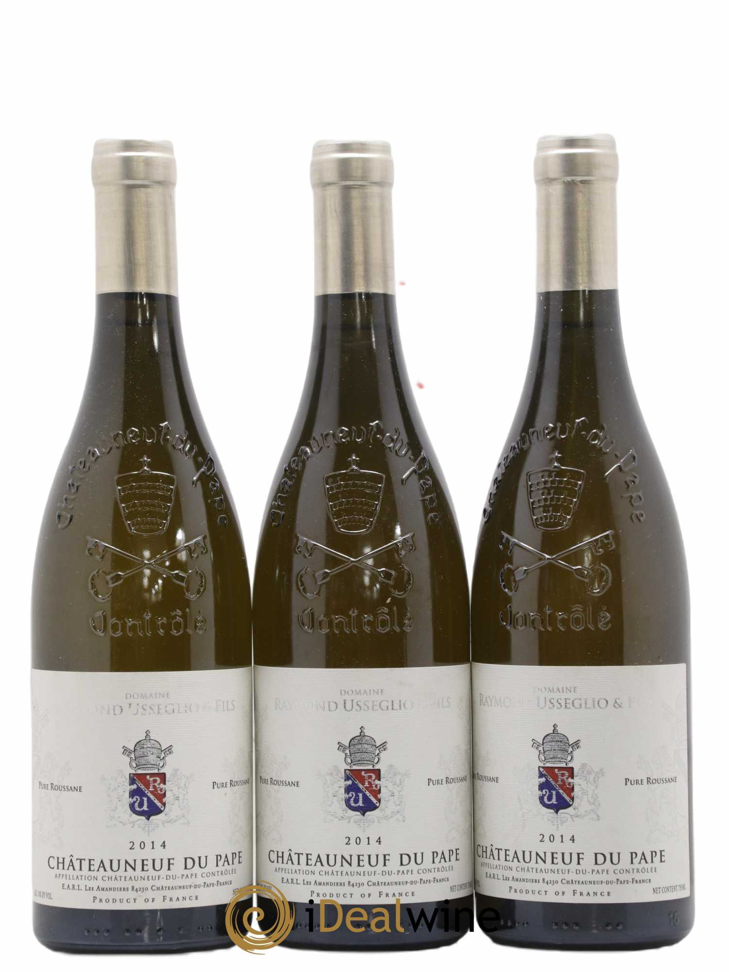 Châteauneuf-du-Pape Raymond Usseglio (Domaine) Pure Roussanne Raymond Usseglio & Fils 2014 - Lot de 3 bouteilles - 0