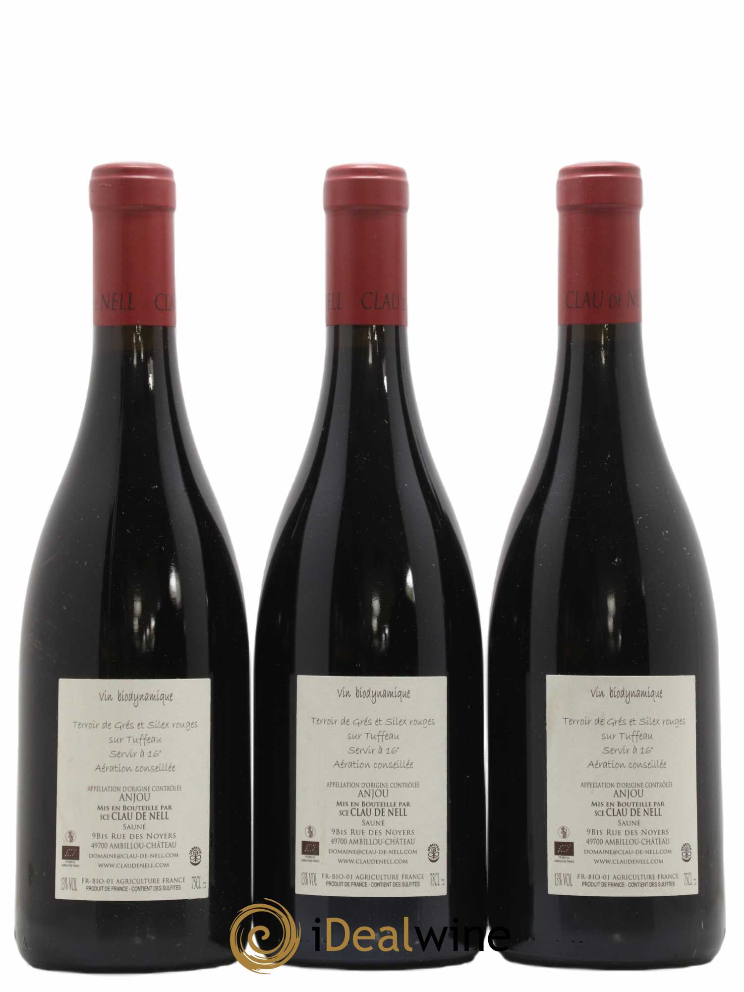 Anjou Cabernet franc Clau de Nell 2014 - Lot de 3 bouteilles - 1