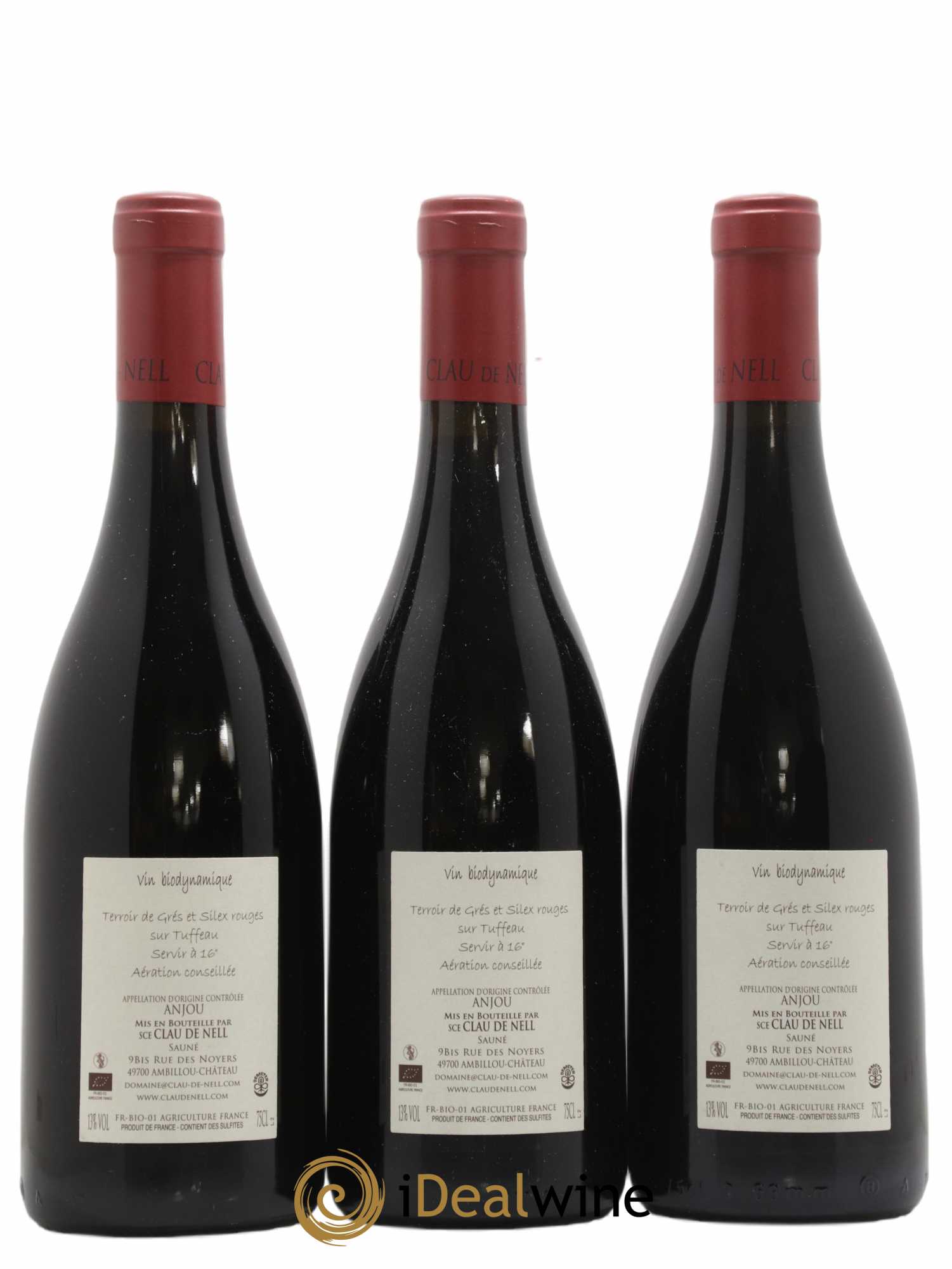 Anjou Cabernet franc Clau de Nell 2014 - Lot de 3 bouteilles - 1