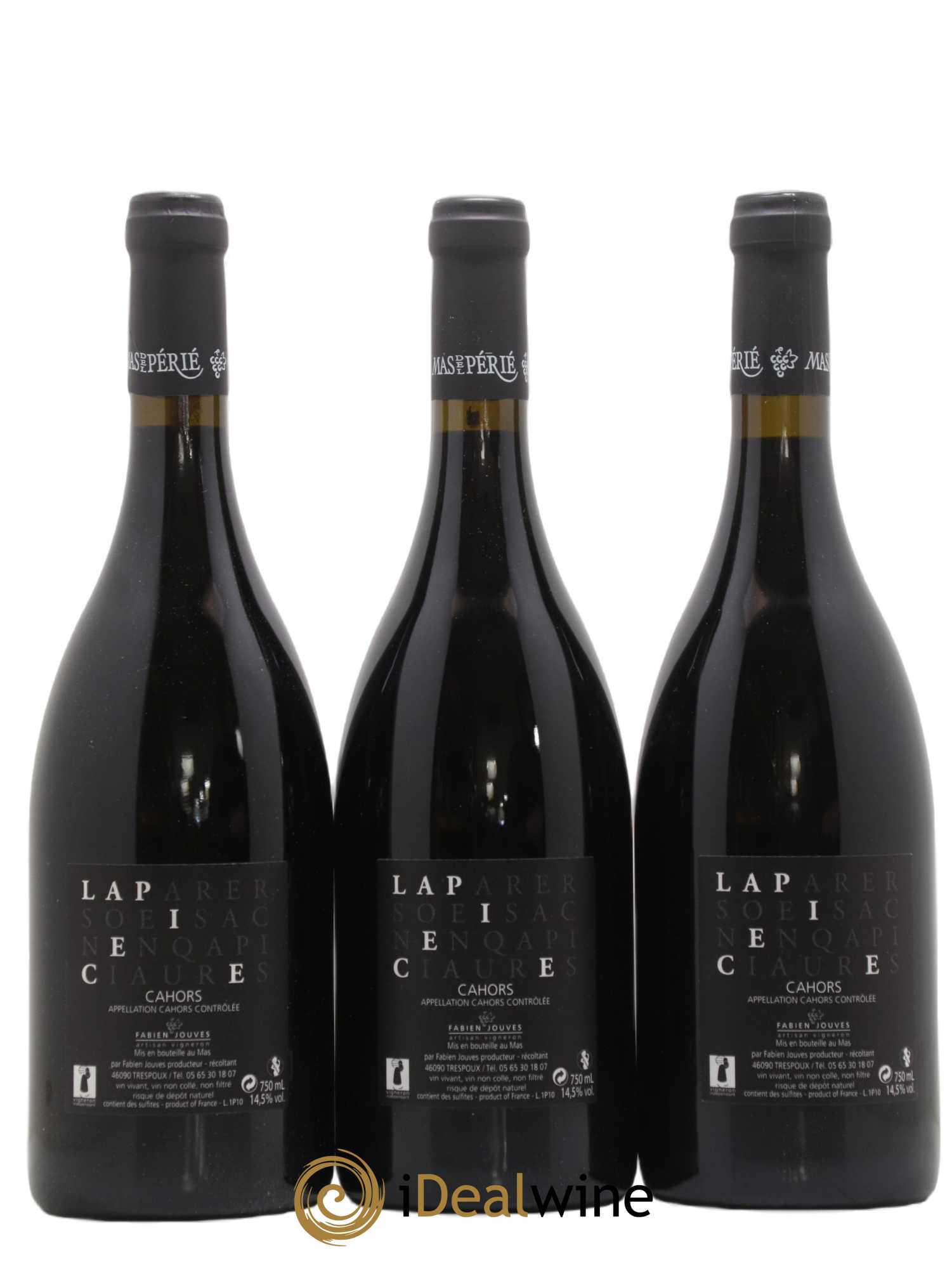 Cahors Mas Del Périé La Pièce Fabien Jouves 2010 - Lot of 12 bottles - 2